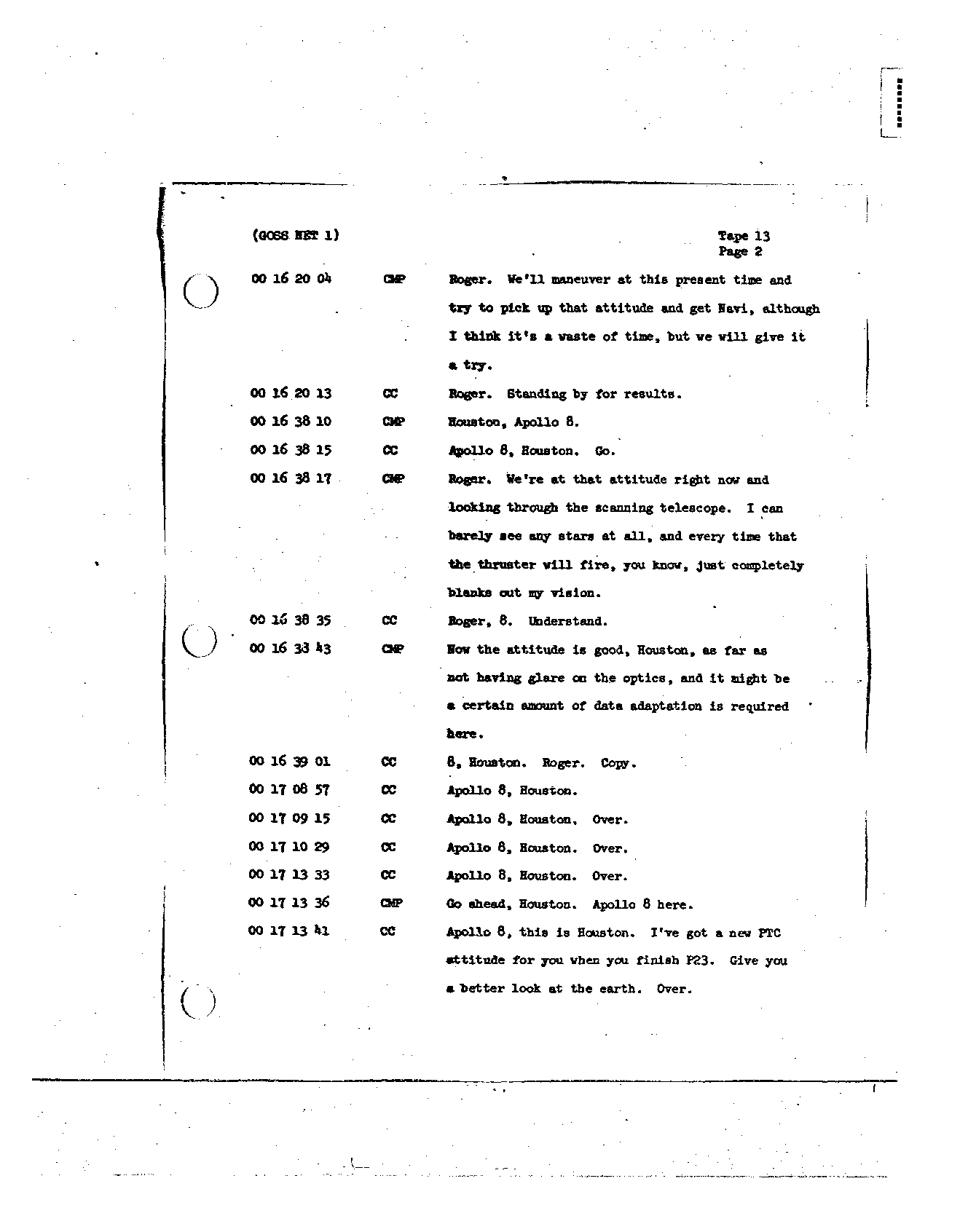 Page 120 of Apollo 8’s original transcript