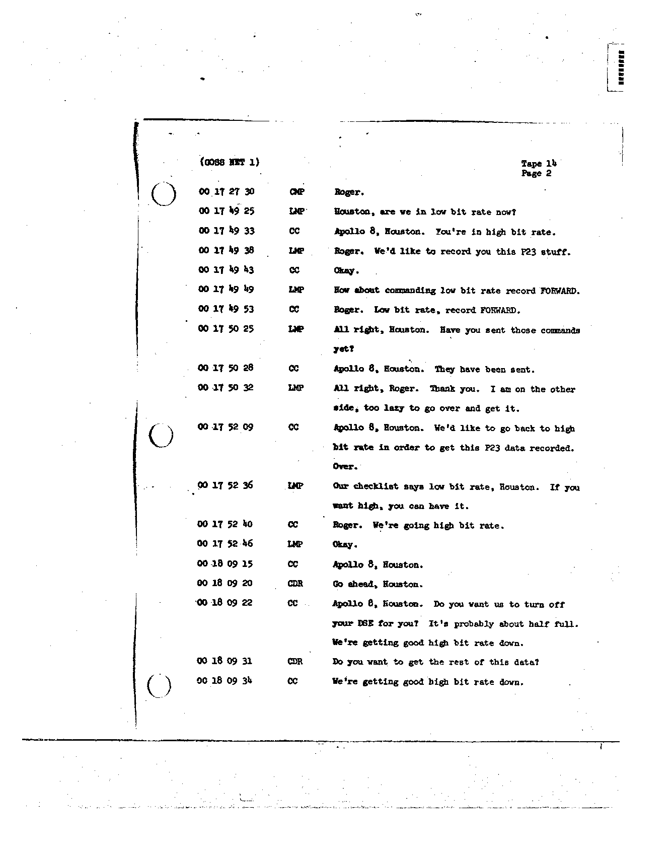 Page 123 of Apollo 8’s original transcript
