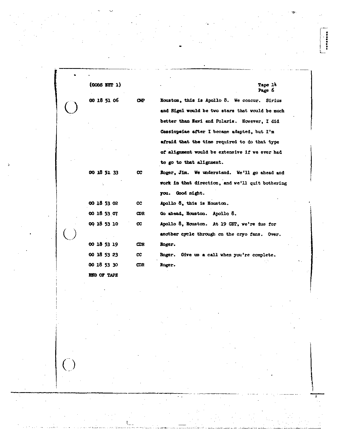 Page 127 of Apollo 8’s original transcript