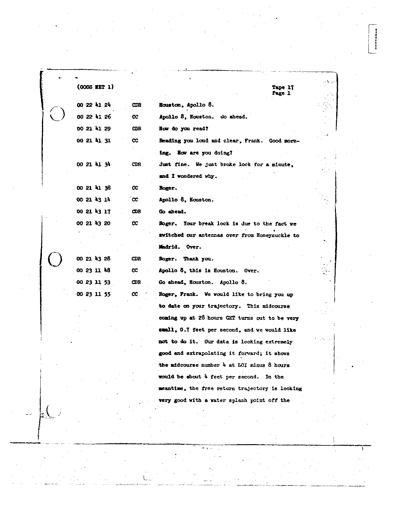 Page 132 of Apollo 8’s original transcript