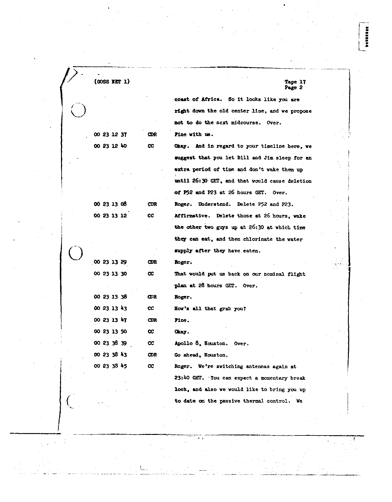 Page 133 of Apollo 8’s original transcript