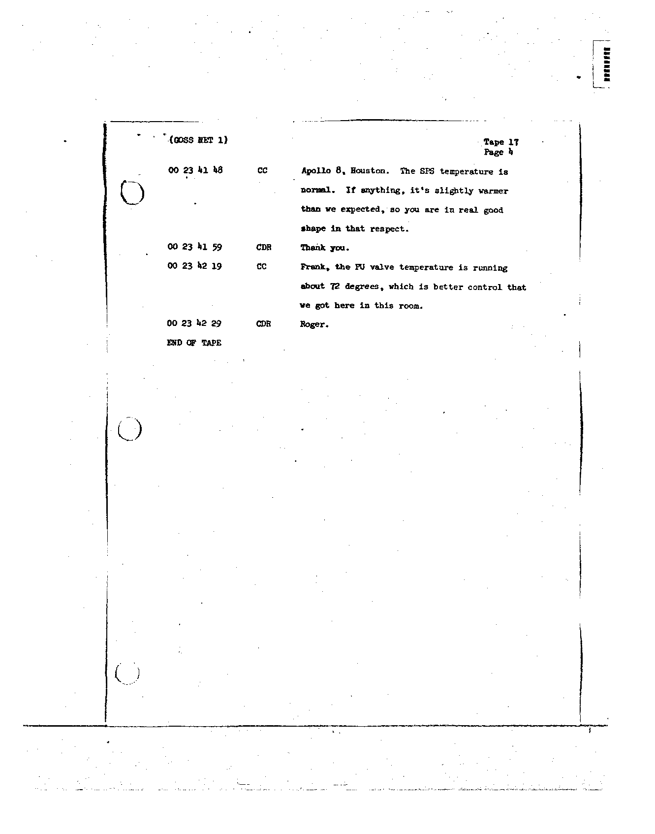 Page 135 of Apollo 8’s original transcript