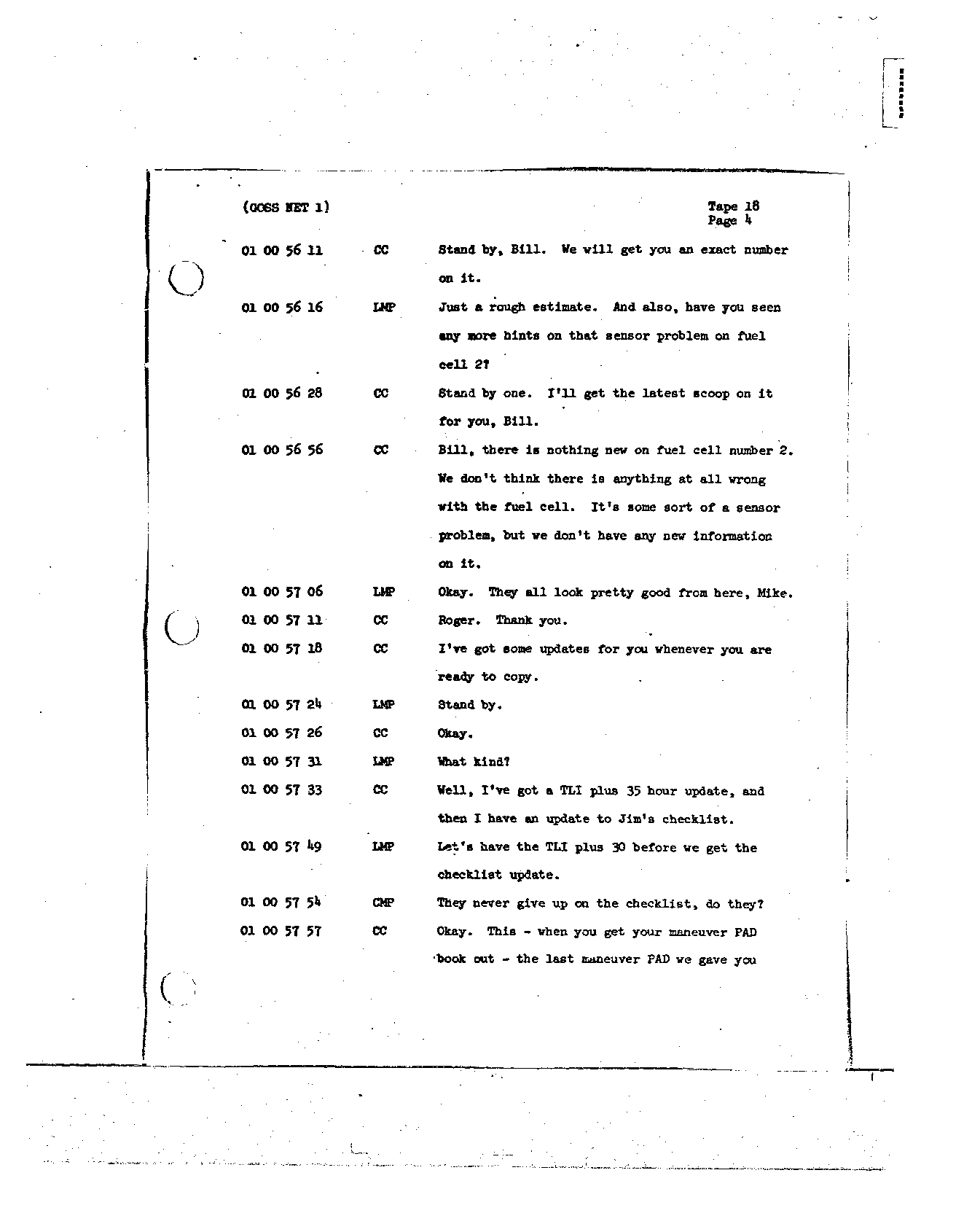 Page 139 of Apollo 8’s original transcript