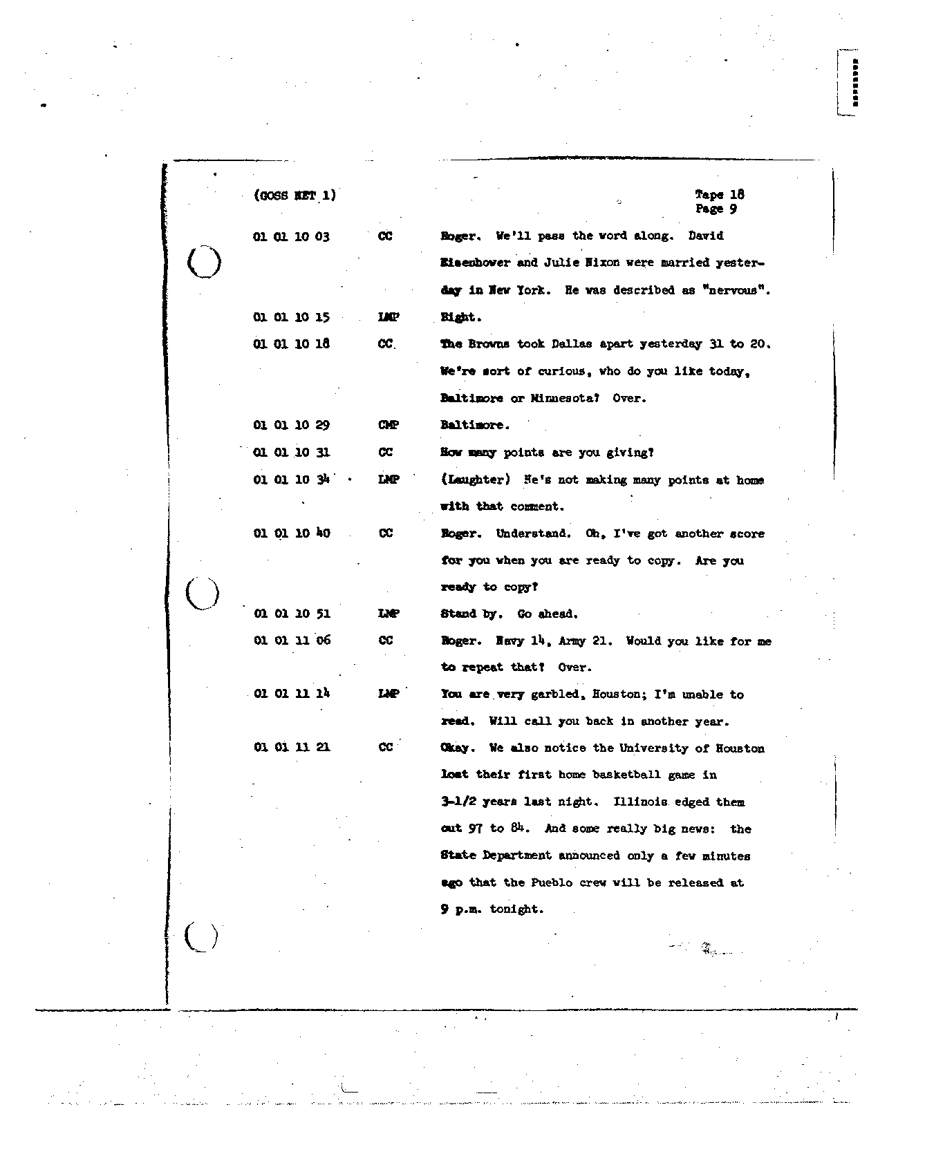 Page 144 of Apollo 8’s original transcript