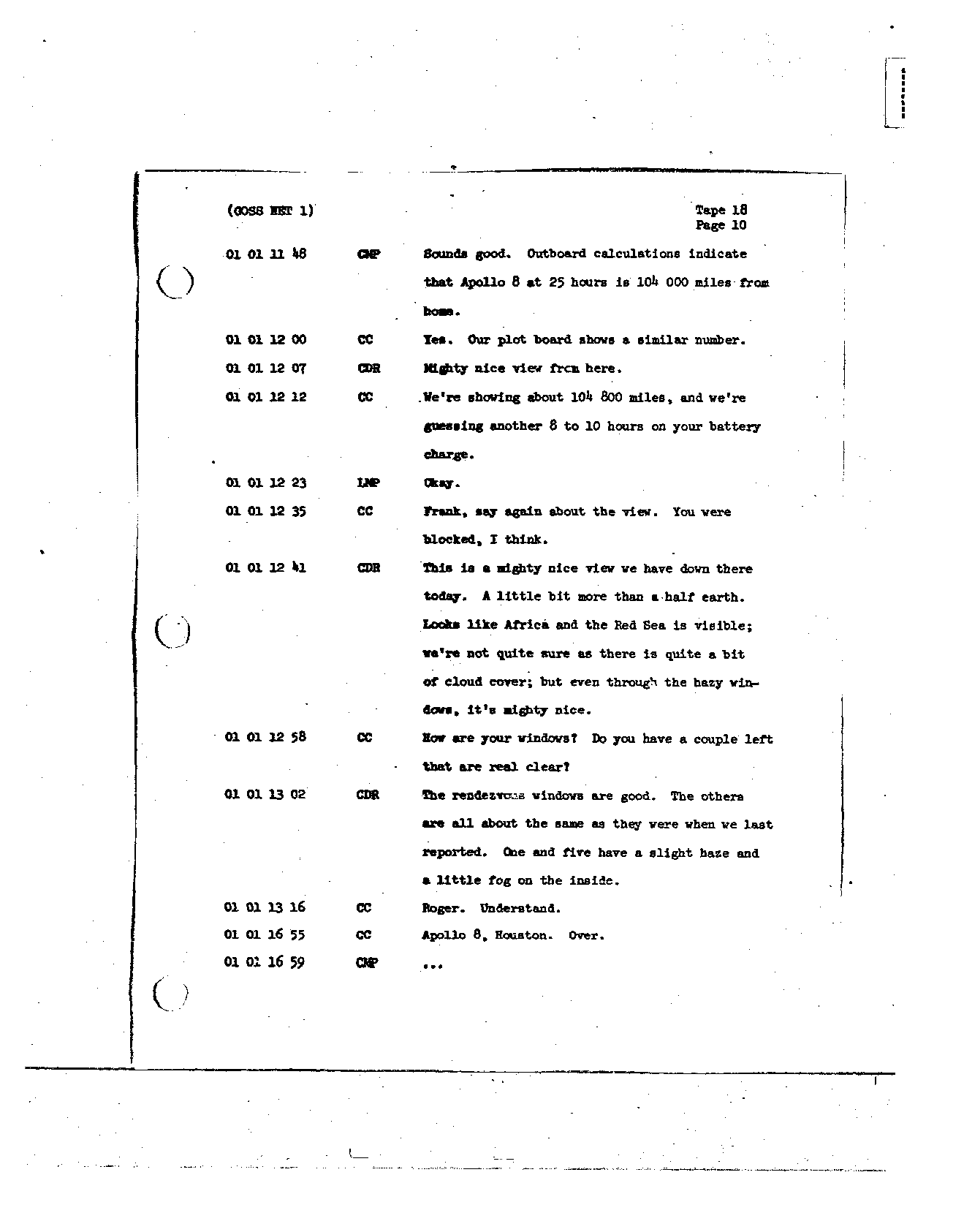 Page 145 of Apollo 8’s original transcript