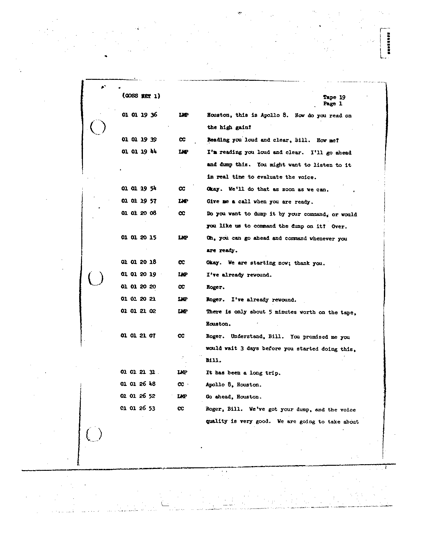 Page 148 of Apollo 8’s original transcript