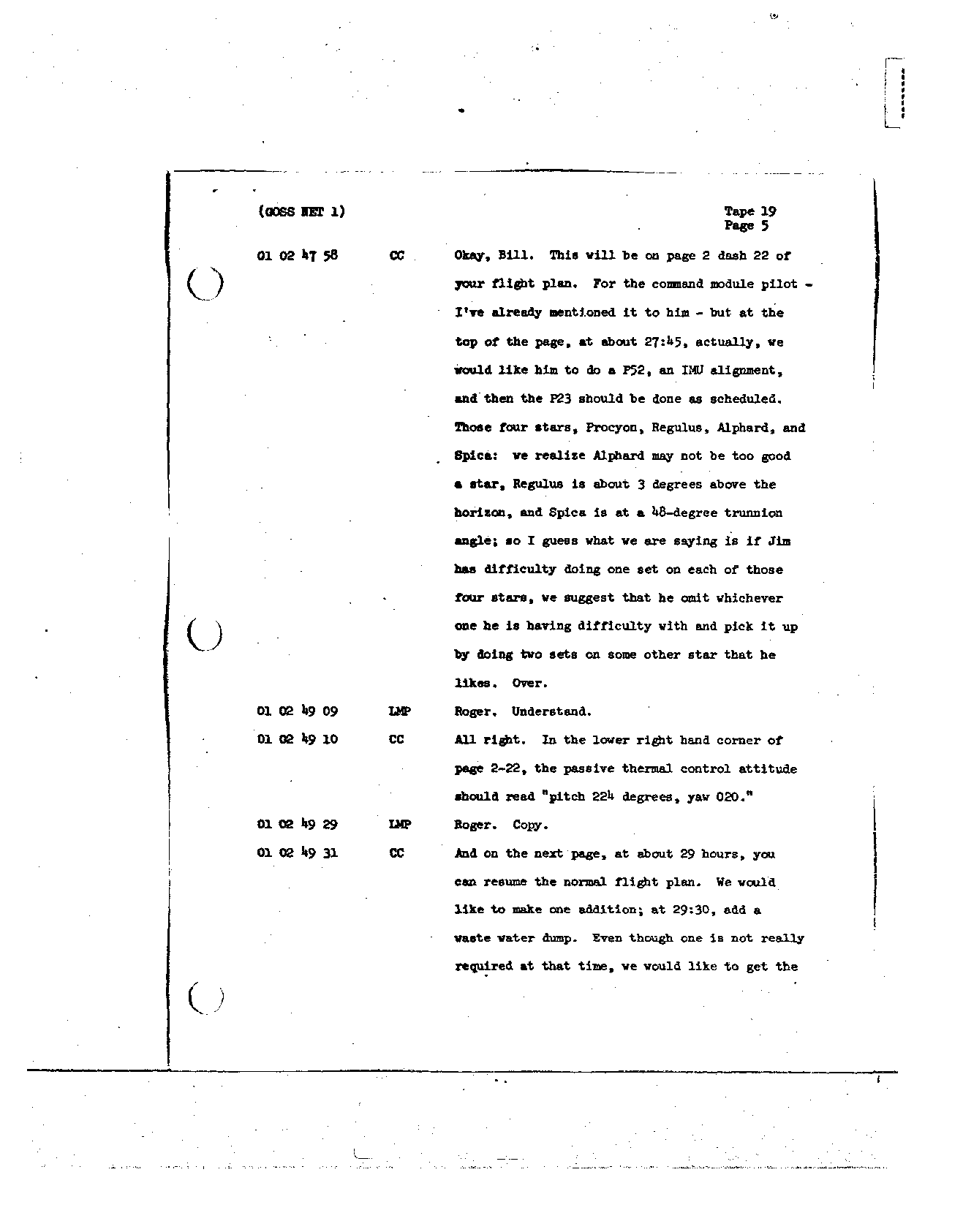 Page 152 of Apollo 8’s original transcript