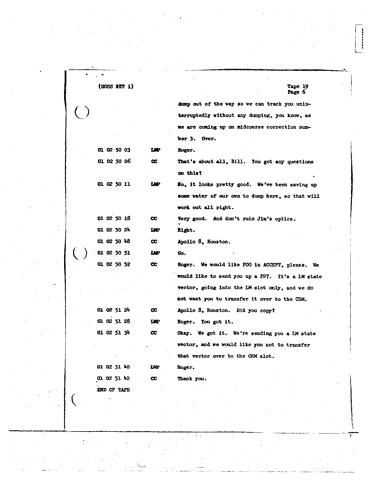 Page 153 of Apollo 8’s original transcript