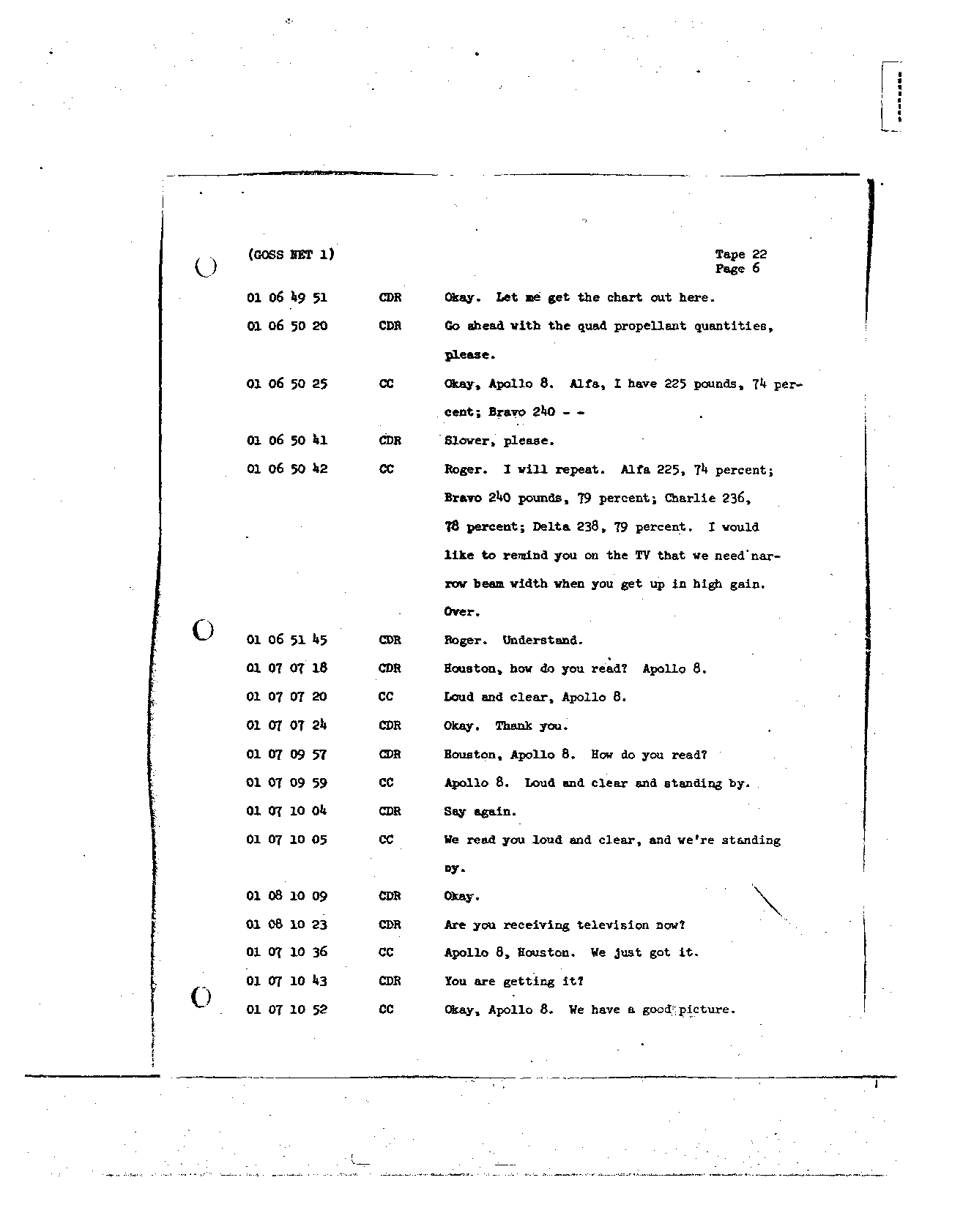 Page 169 of Apollo 8’s original transcript