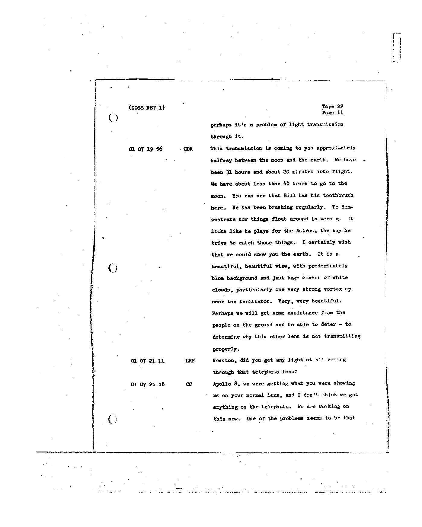 Page 174 of Apollo 8’s original transcript