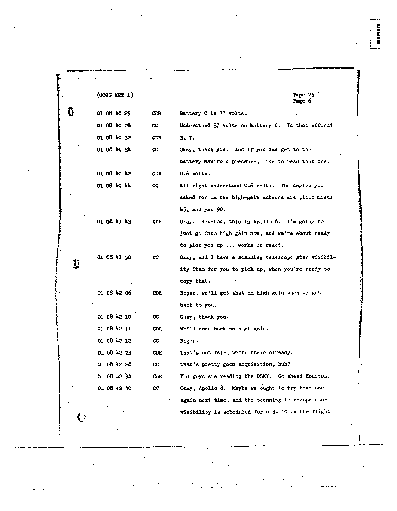 Page 182 of Apollo 8’s original transcript