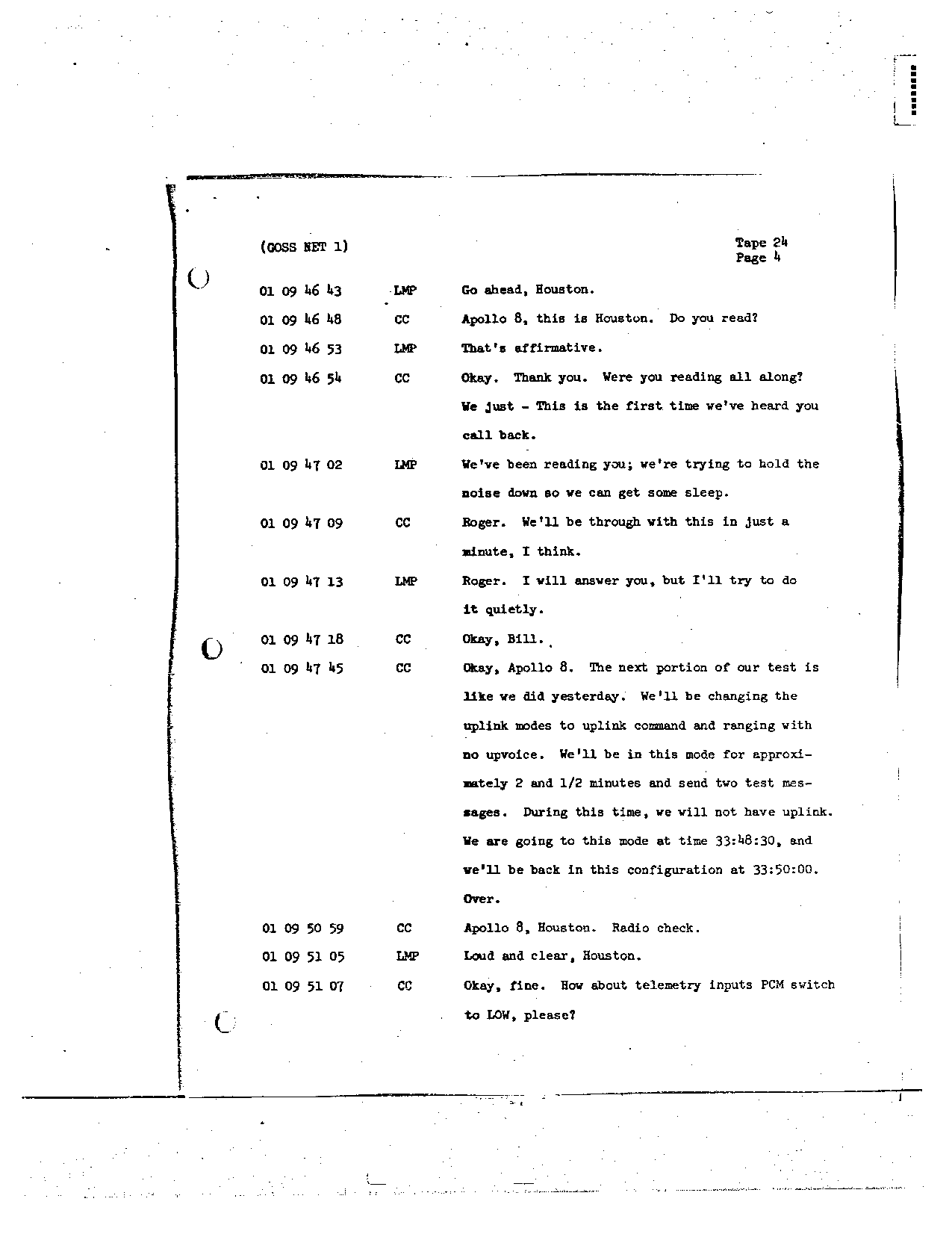 Page 189 of Apollo 8’s original transcript