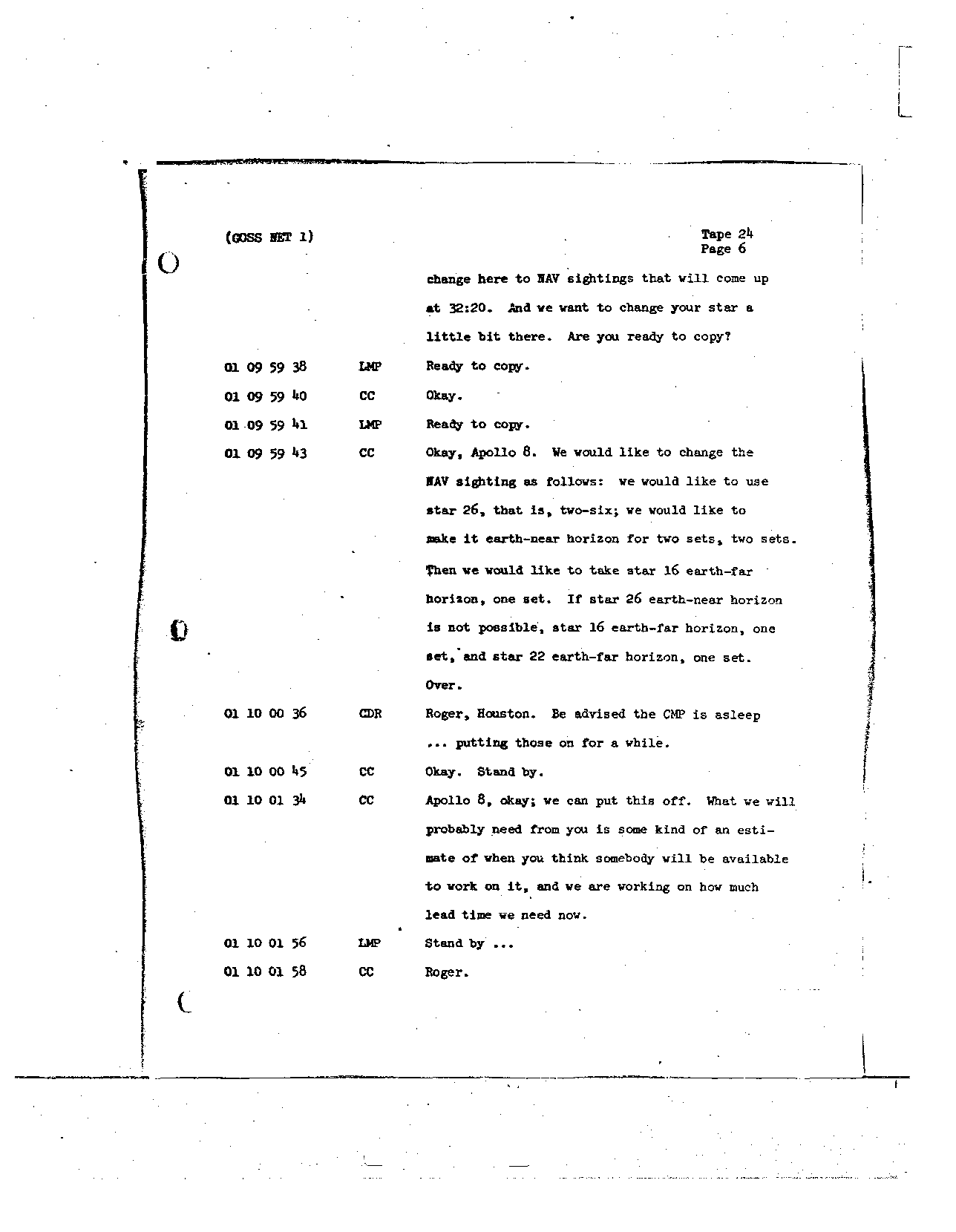 Page 191 of Apollo 8’s original transcript
