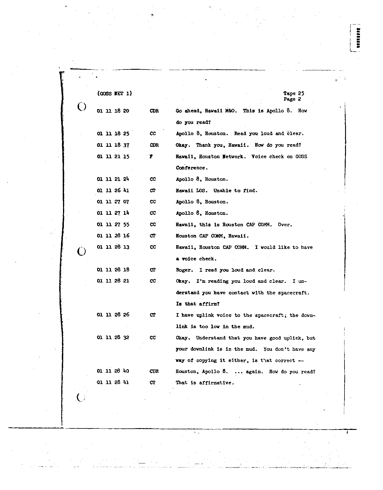 Page 200 of Apollo 8’s original transcript