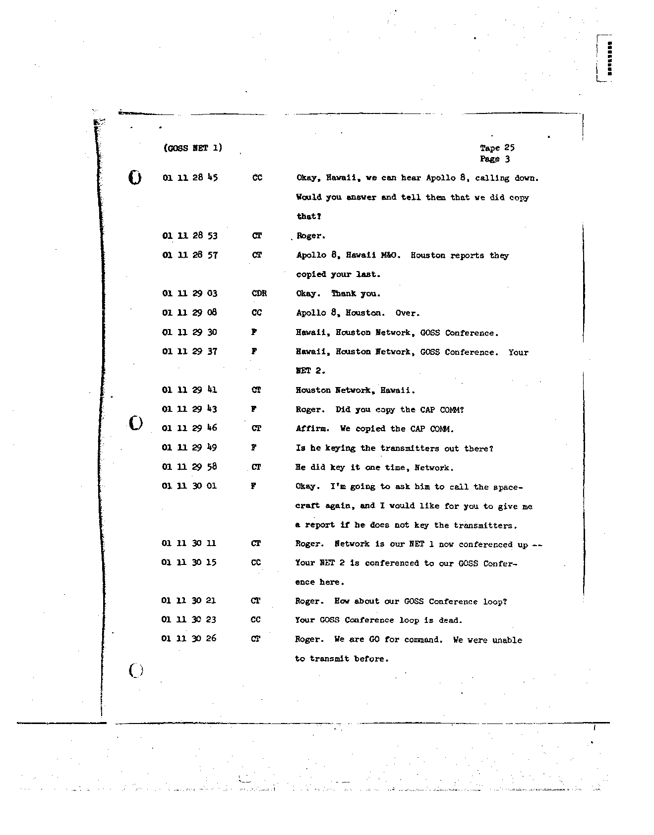 Page 201 of Apollo 8’s original transcript