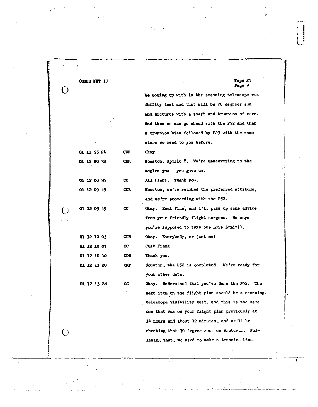 Page 207 of Apollo 8’s original transcript