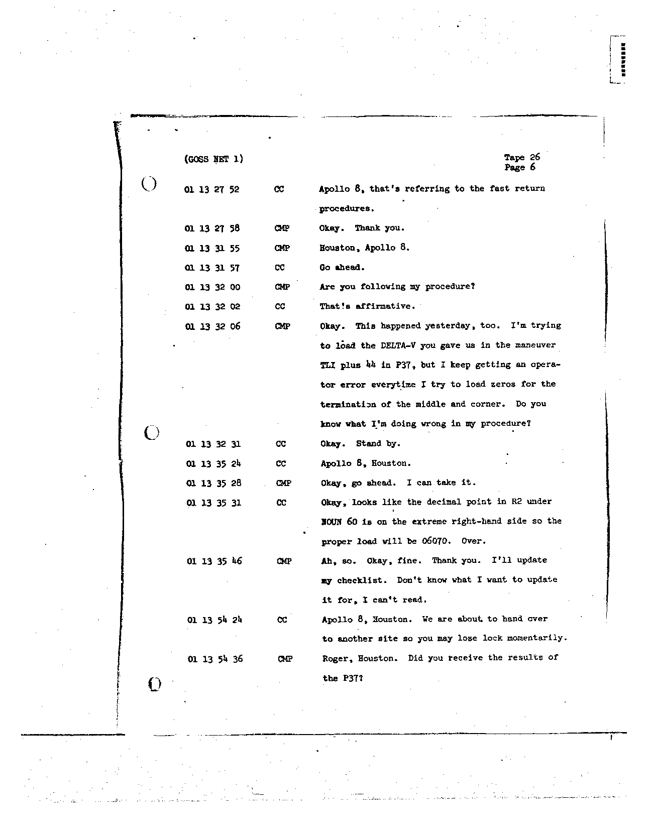 Page 217 of Apollo 8’s original transcript