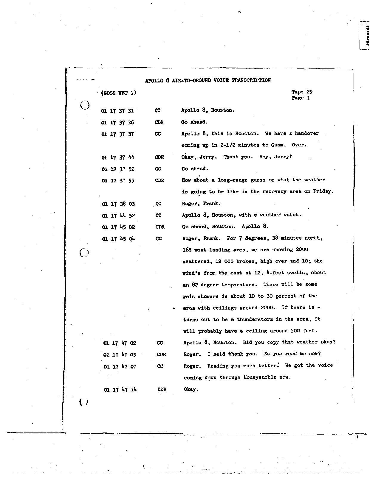 Page 228 of Apollo 8’s original transcript