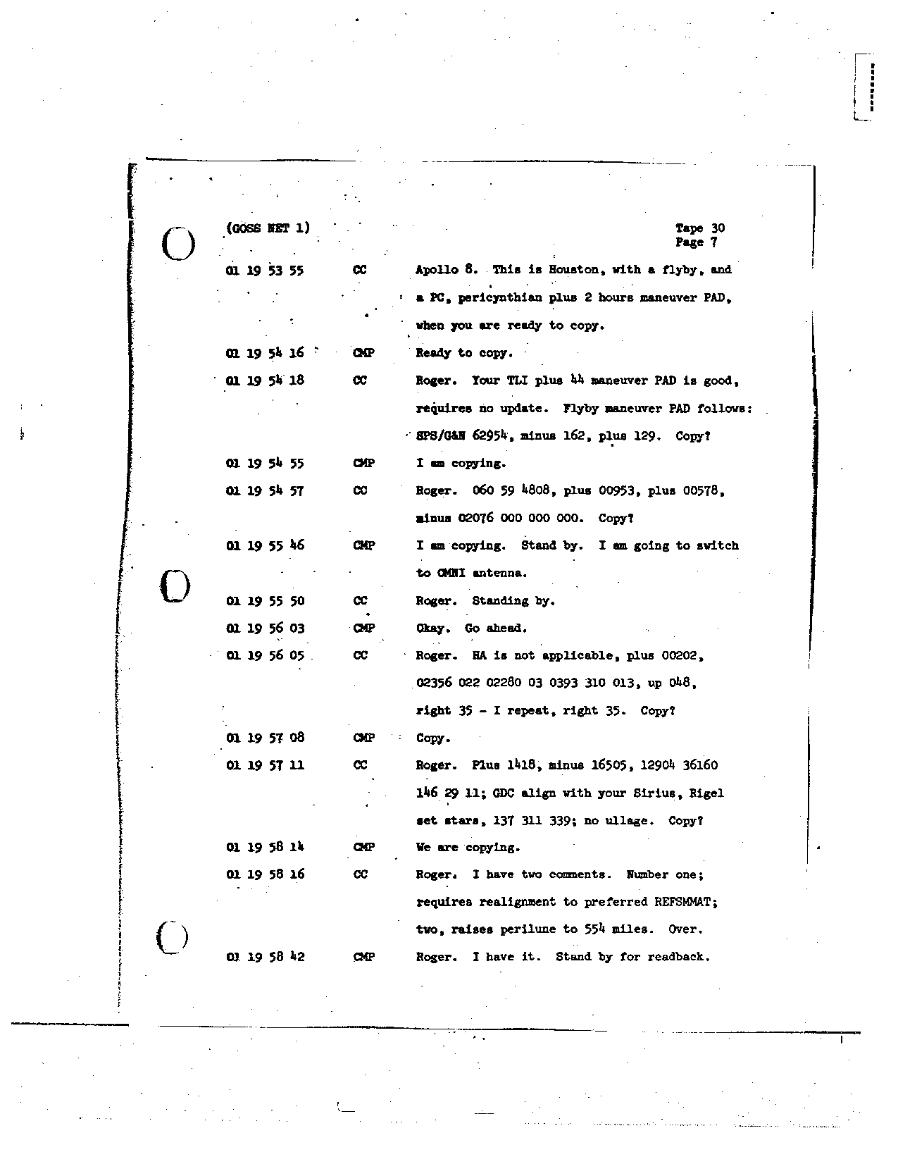 Page 236 of Apollo 8’s original transcript