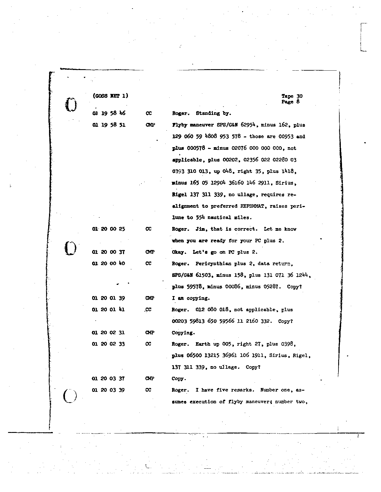 Page 237 of Apollo 8’s original transcript