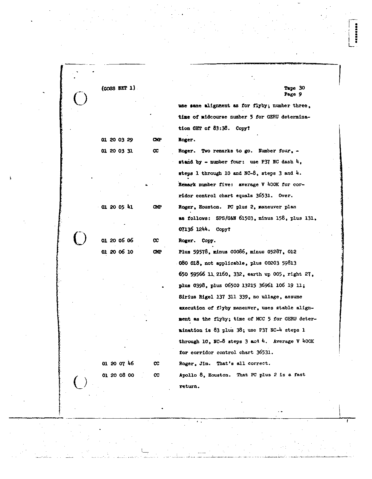 Page 238 of Apollo 8’s original transcript