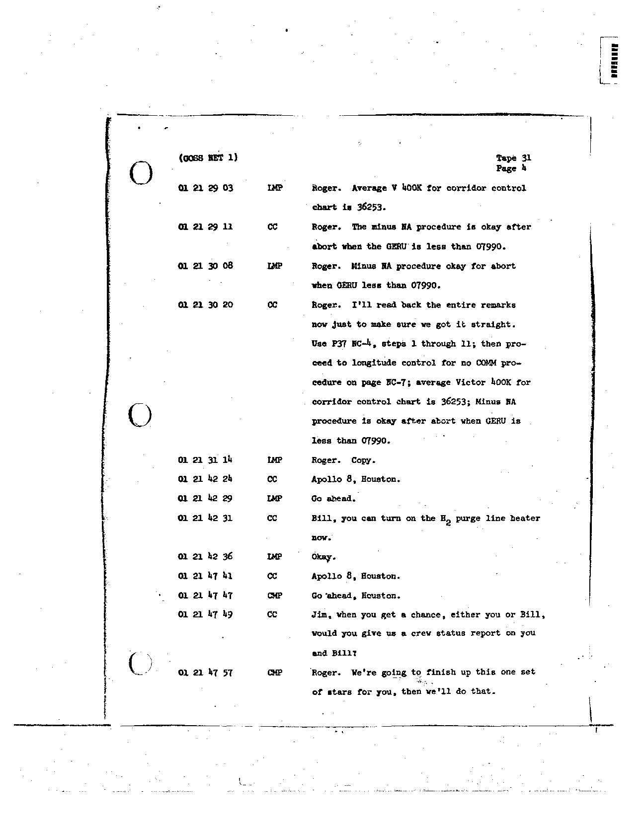 Page 243 of Apollo 8’s original transcript
