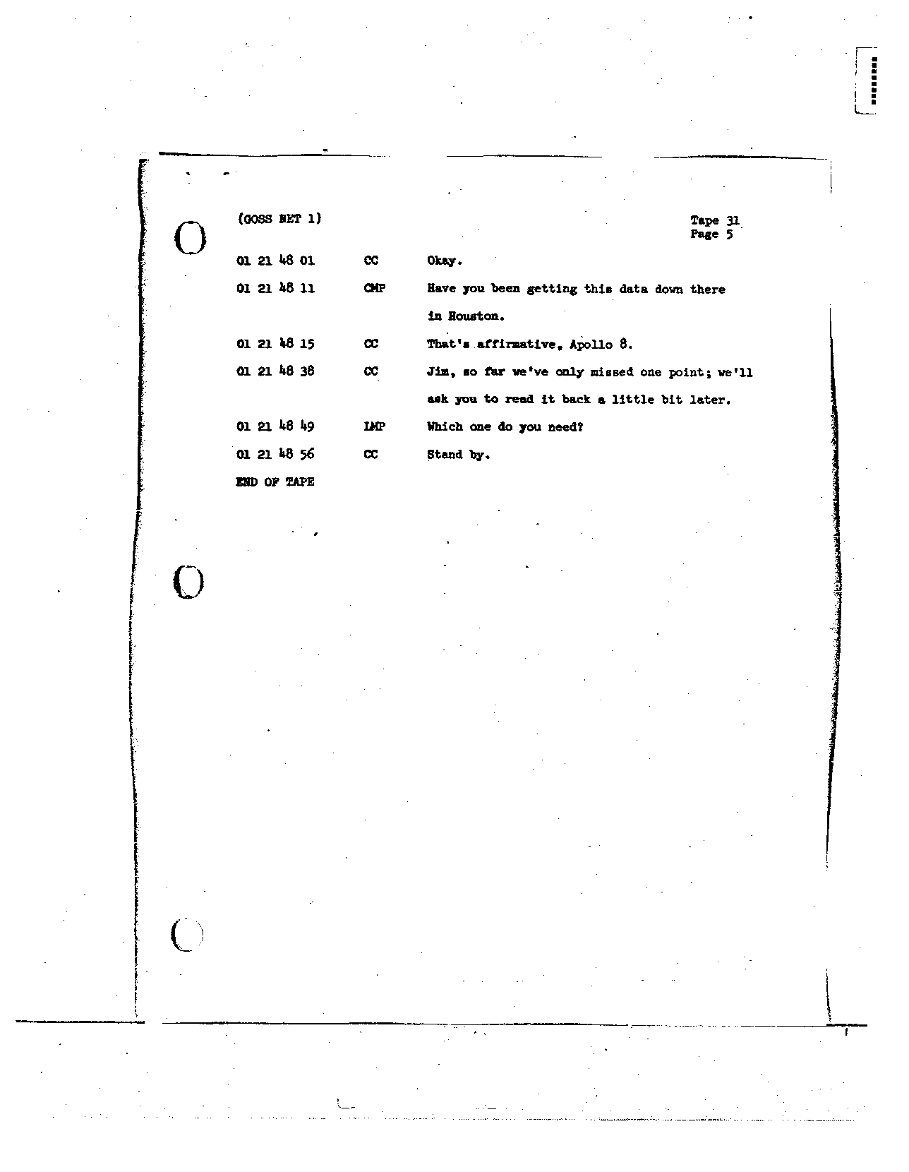 Page 244 of Apollo 8’s original transcript