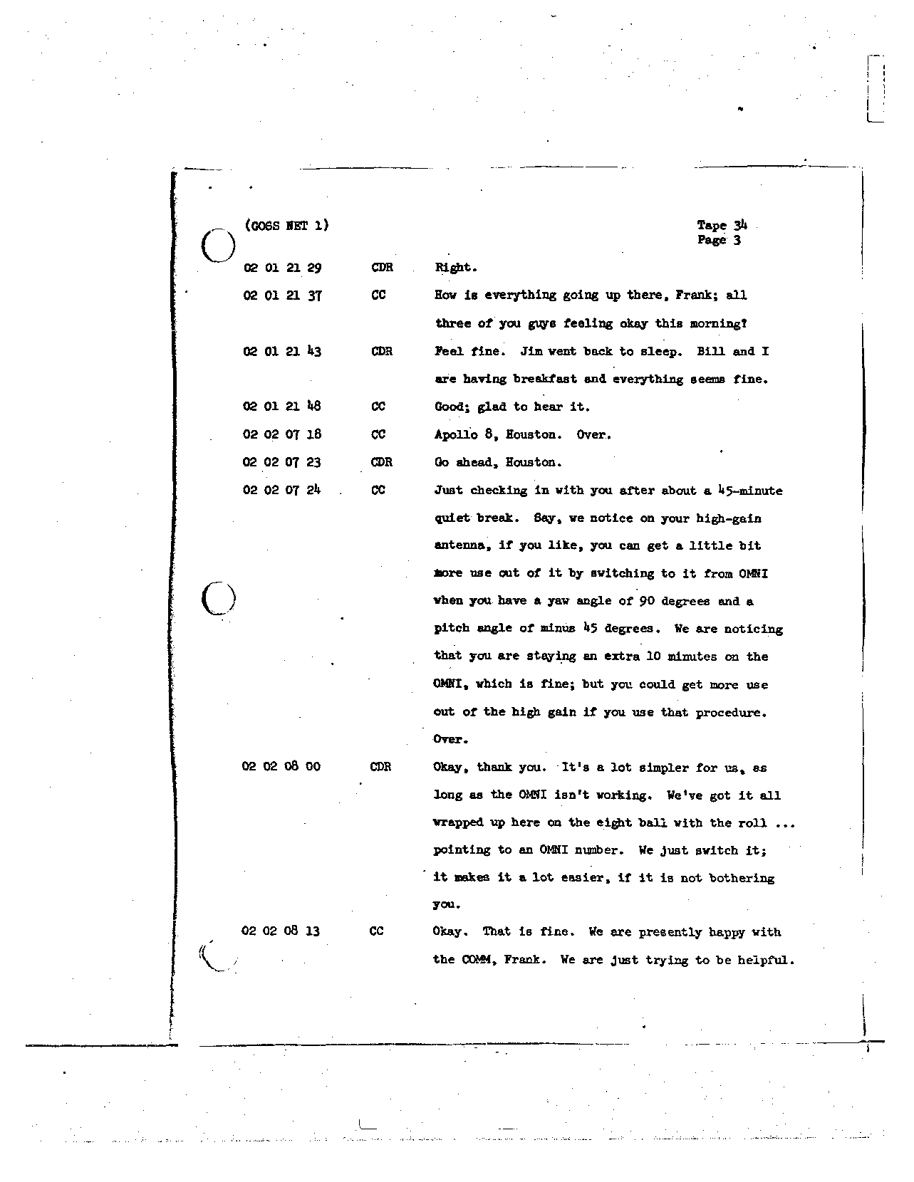 Page 259 of Apollo 8’s original transcript