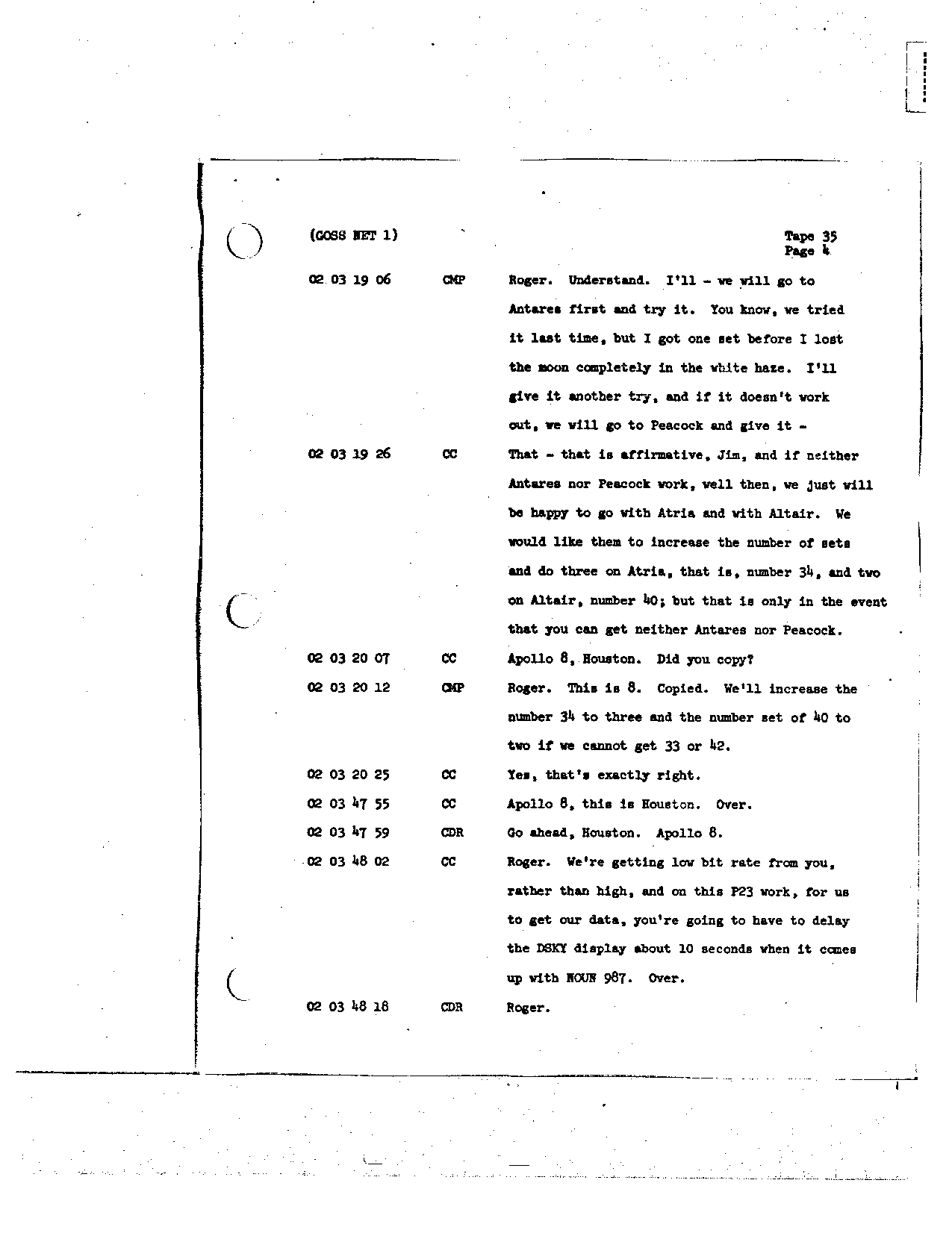 Page 267 of Apollo 8’s original transcript