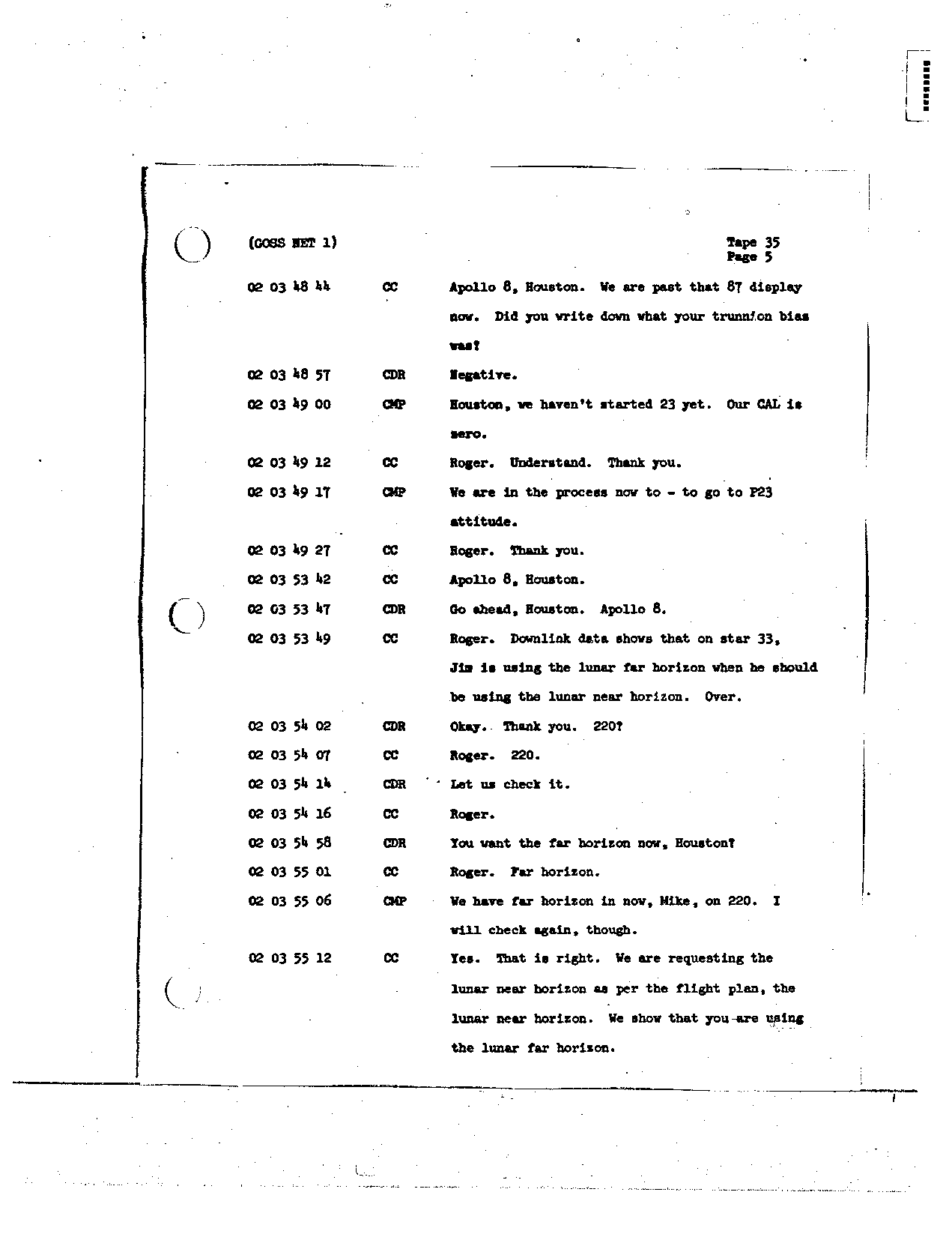 Page 268 of Apollo 8’s original transcript