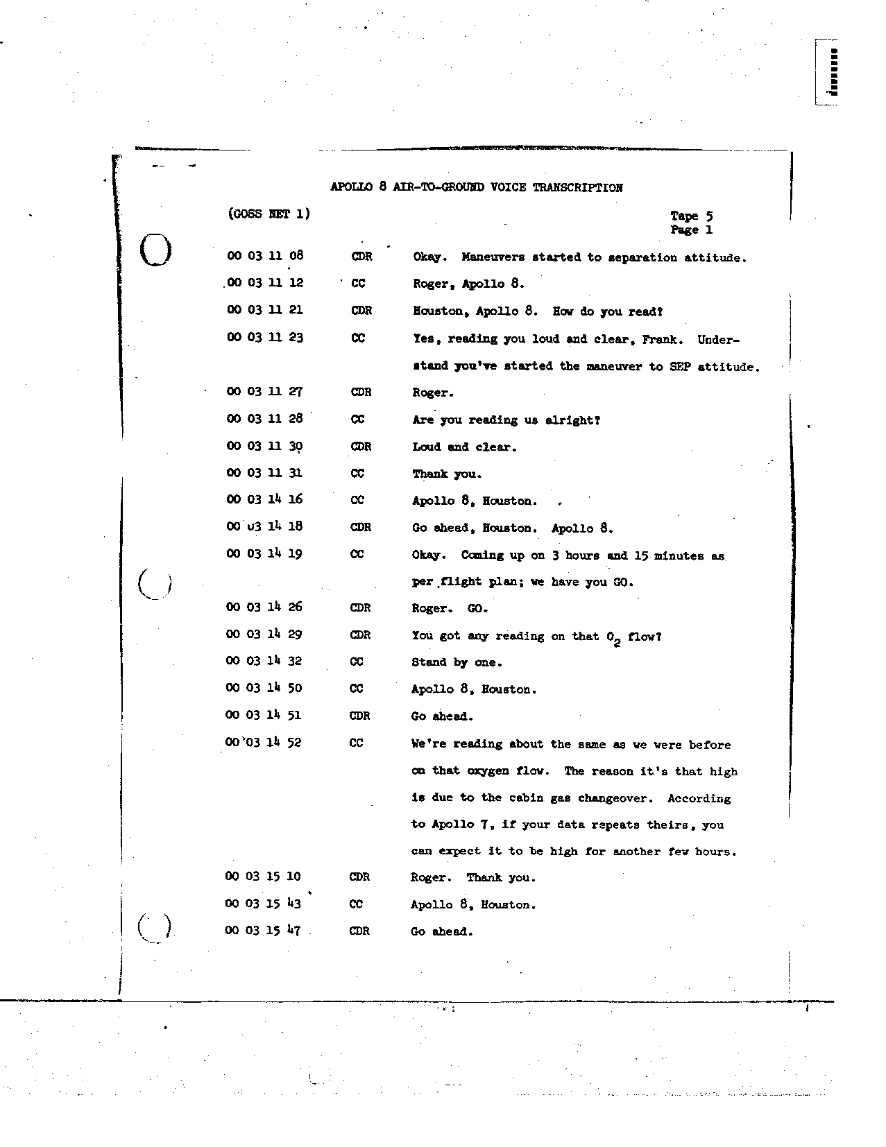 Page 27 of Apollo 8’s original transcript
