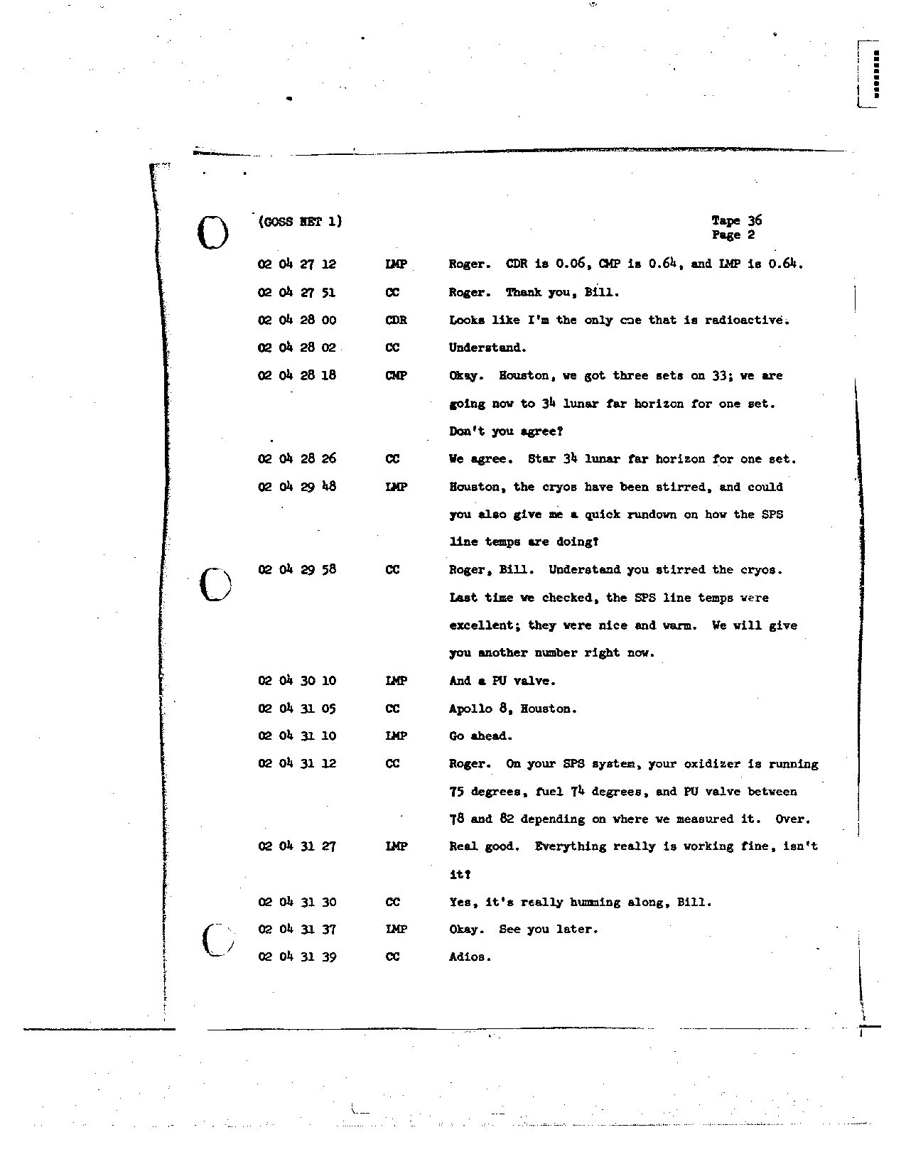 Page 272 of Apollo 8’s original transcript