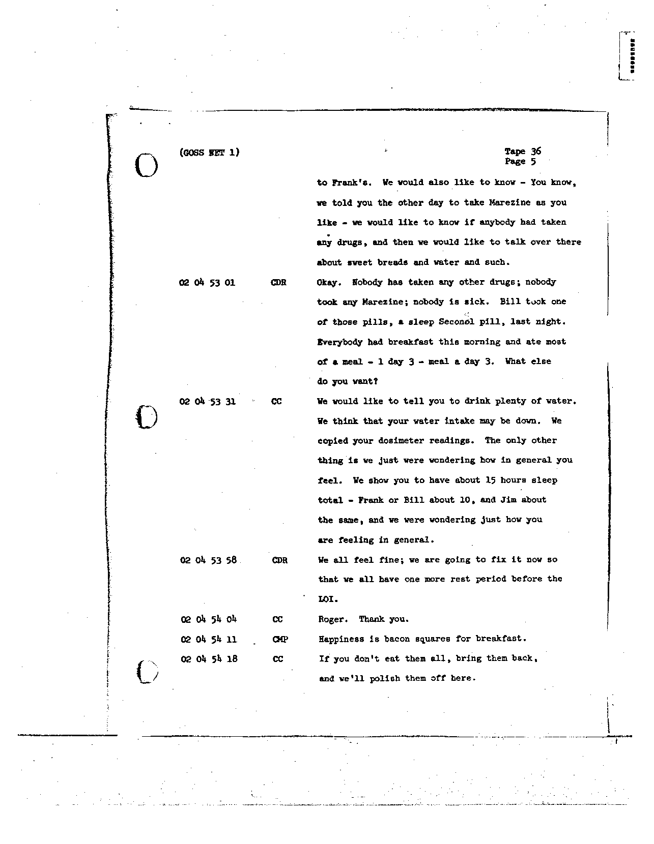 Page 275 of Apollo 8’s original transcript