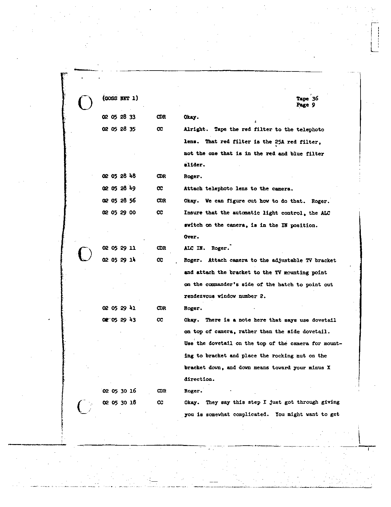 Page 279 of Apollo 8’s original transcript