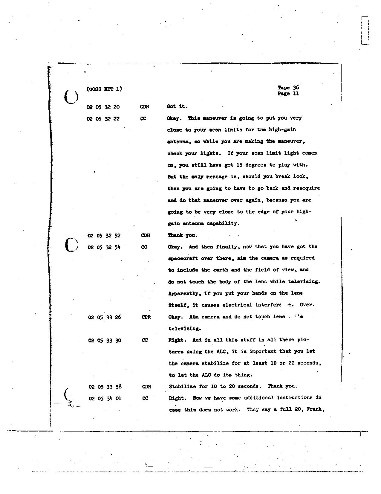 Page 281 of Apollo 8’s original transcript
