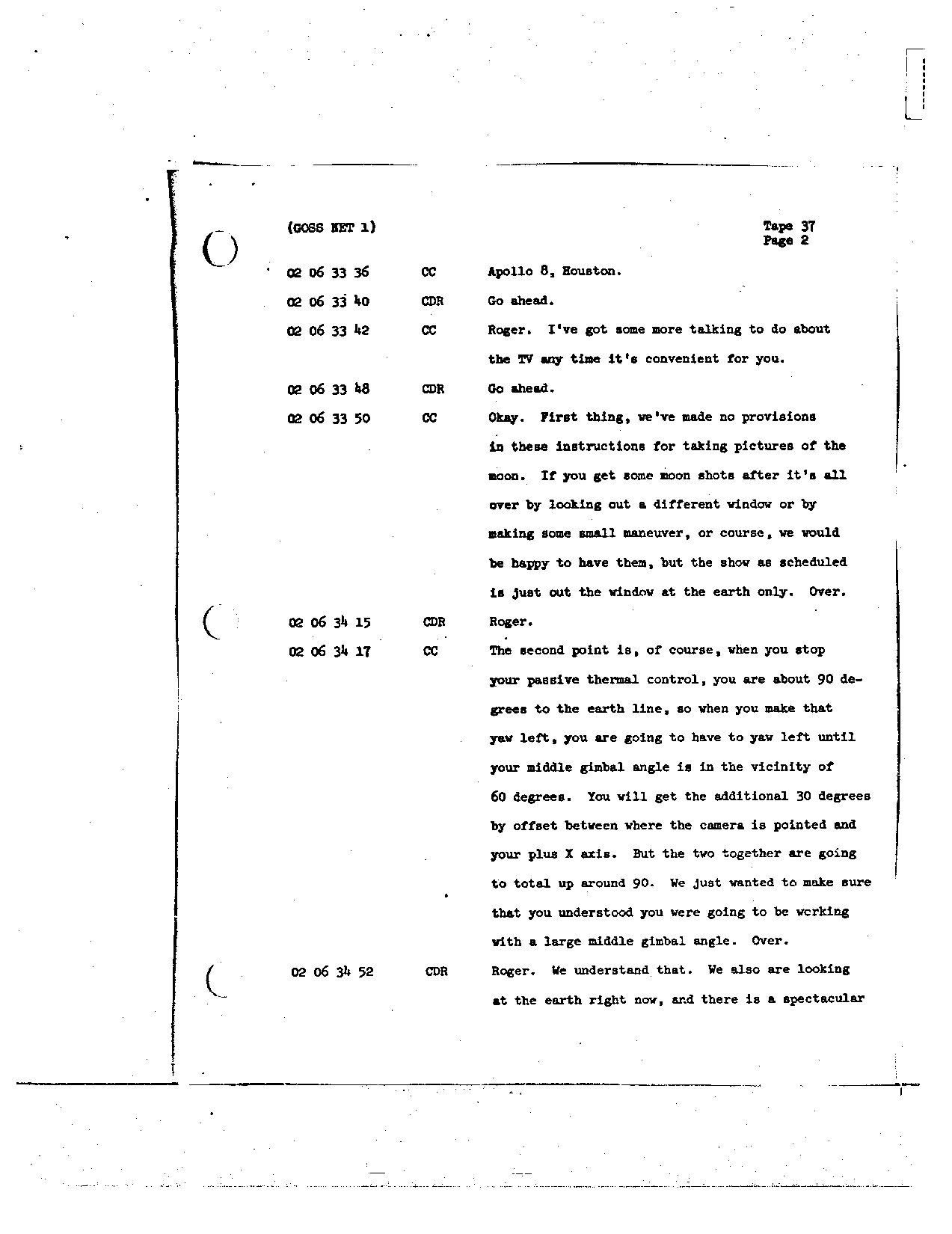 Page 284 of Apollo 8’s original transcript