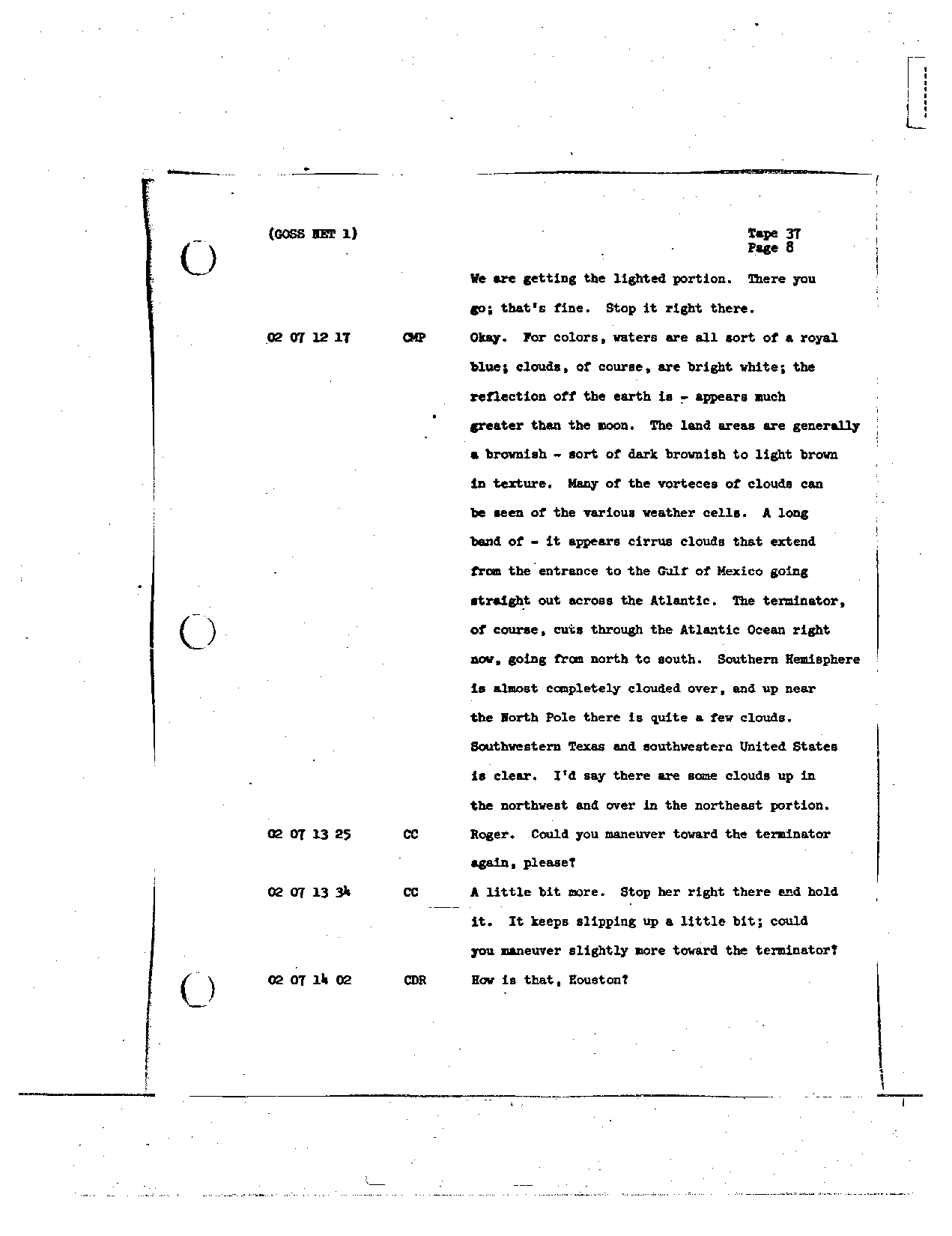 Page 290 of Apollo 8’s original transcript