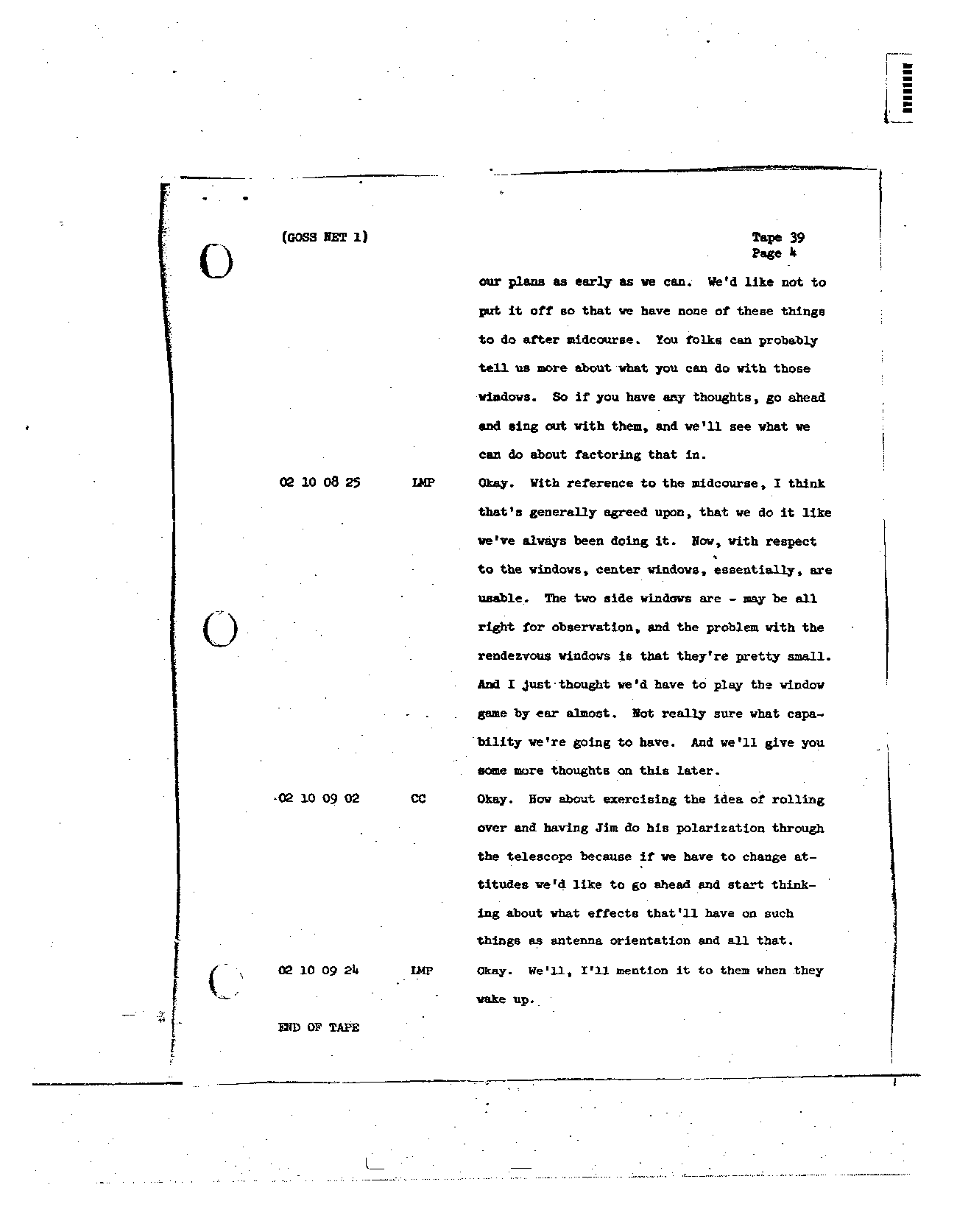 Page 306 of Apollo 8’s original transcript