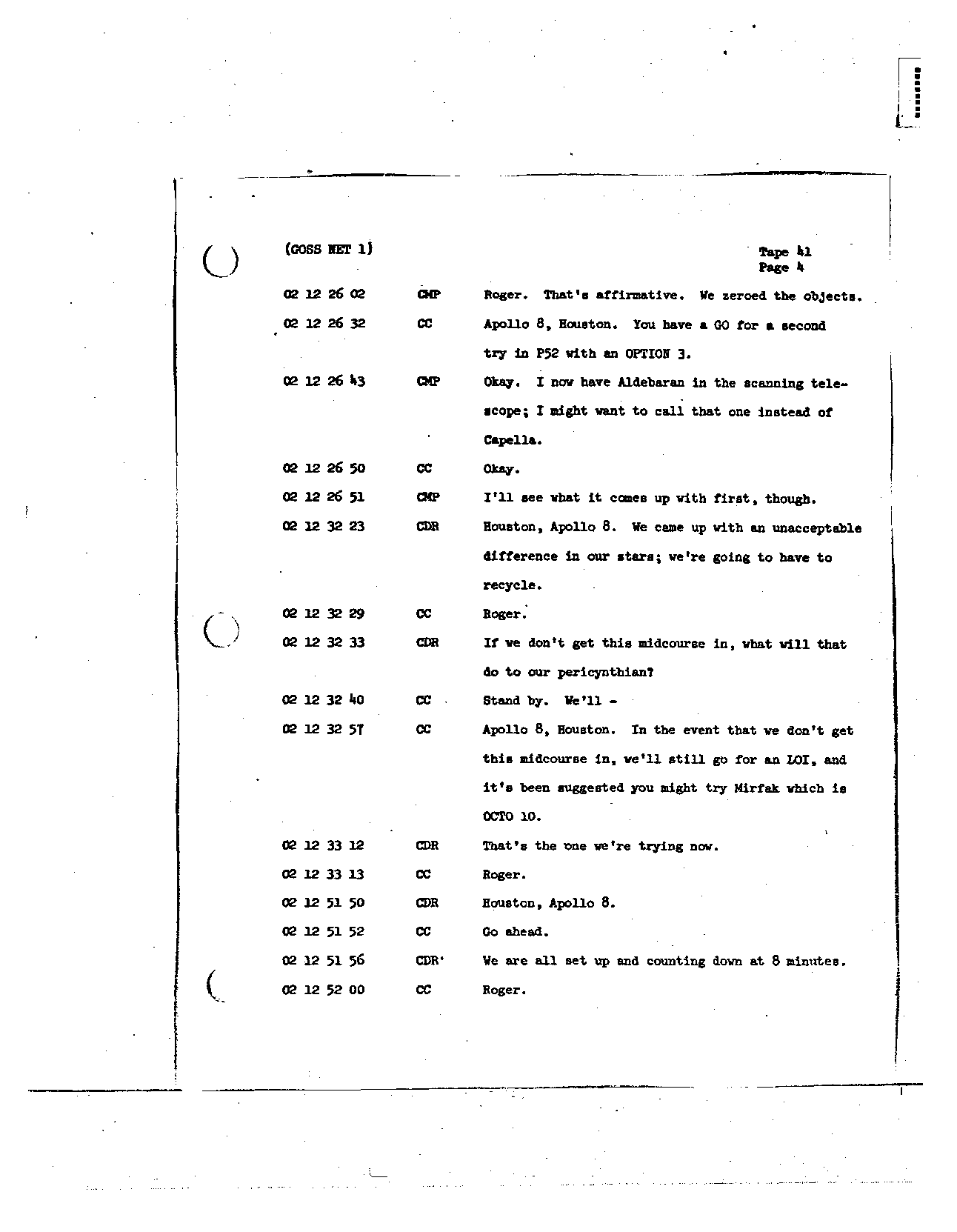 Page 315 of Apollo 8’s original transcript