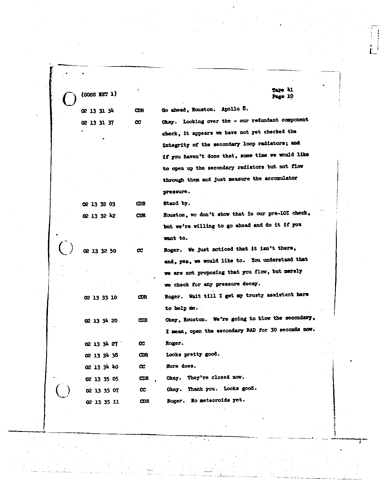 Page 321 of Apollo 8’s original transcript