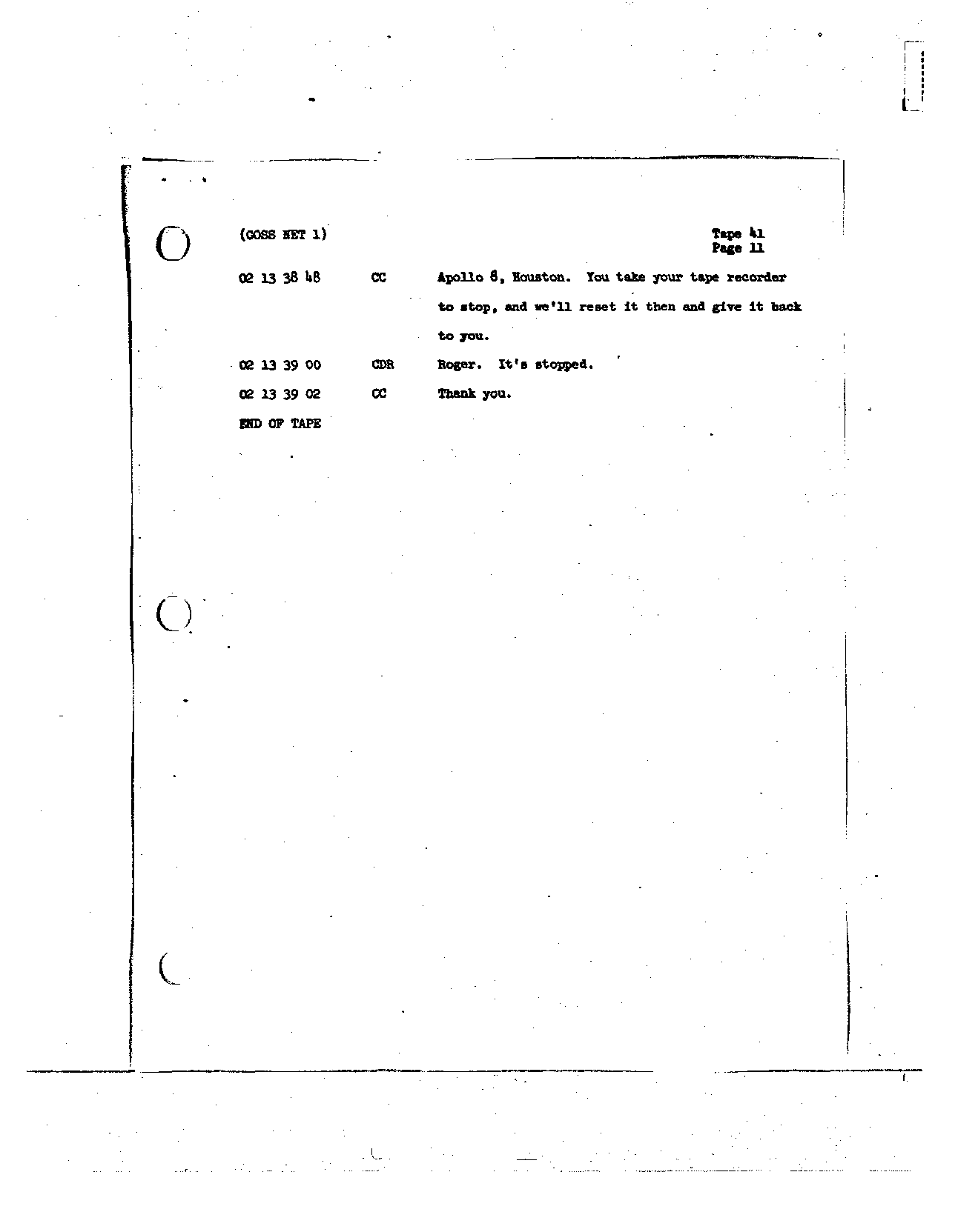 Page 322 of Apollo 8’s original transcript