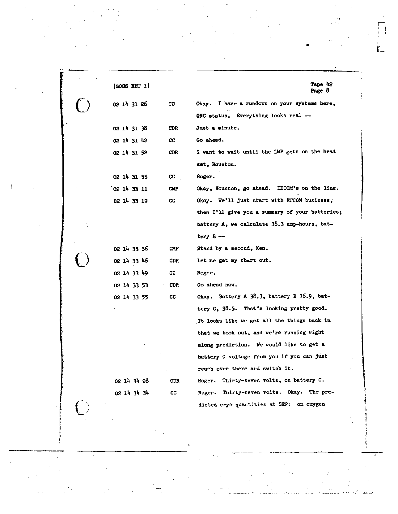 Page 330 of Apollo 8’s original transcript