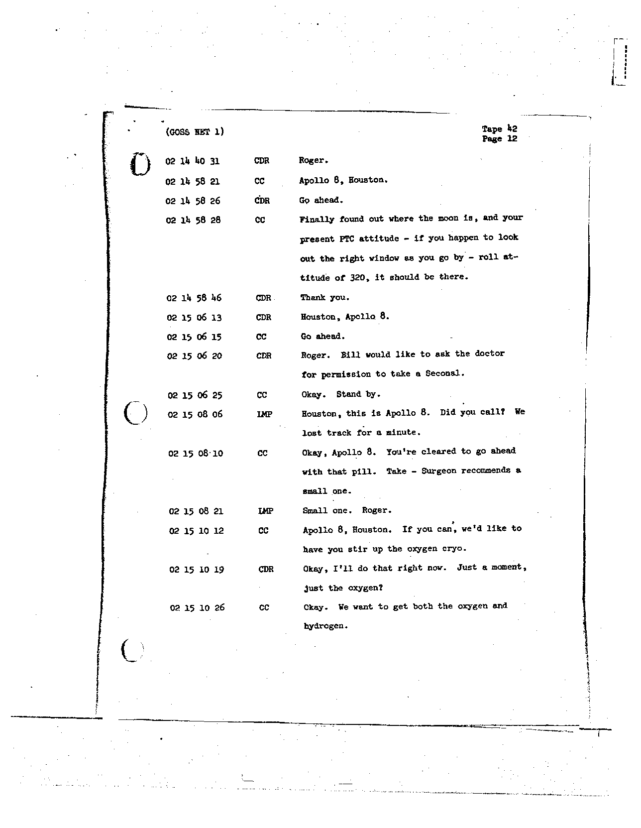 Page 334 of Apollo 8’s original transcript