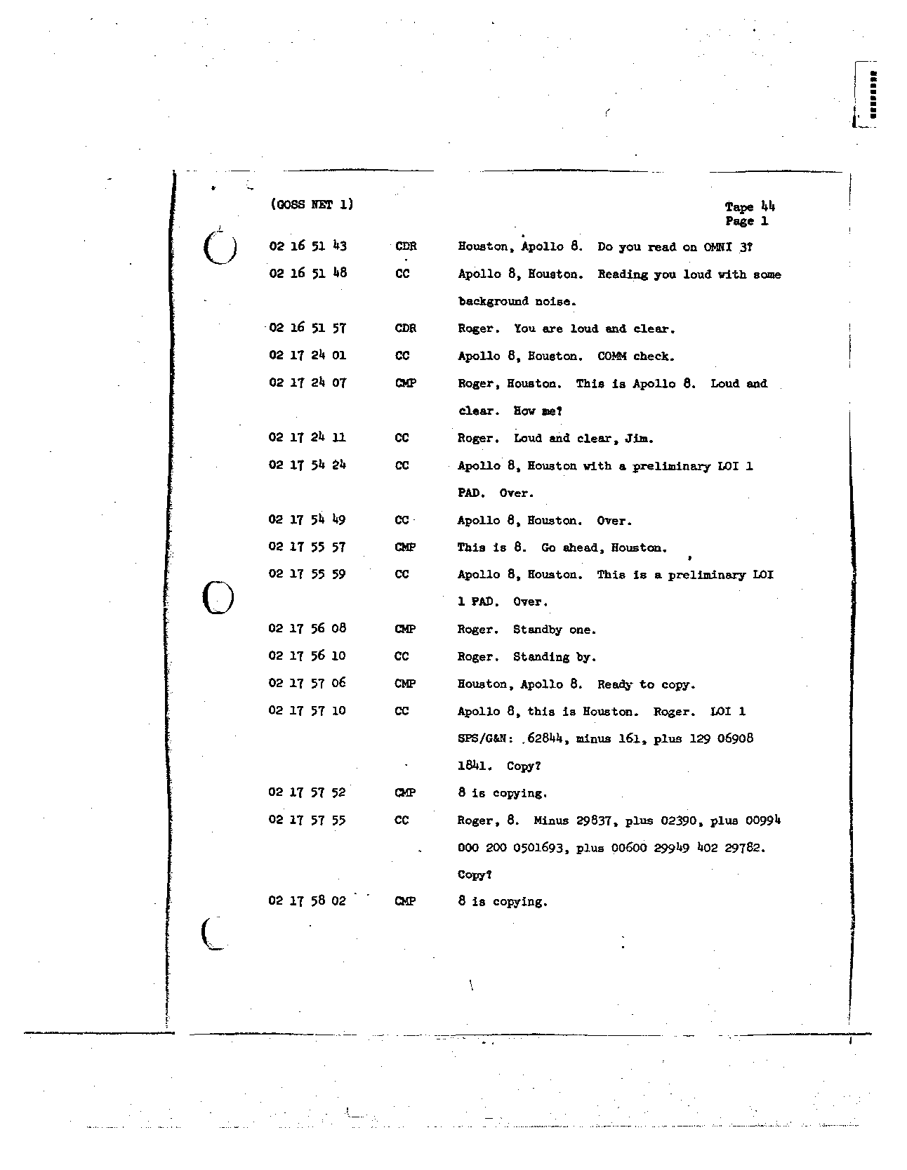 Page 337 of Apollo 8’s original transcript