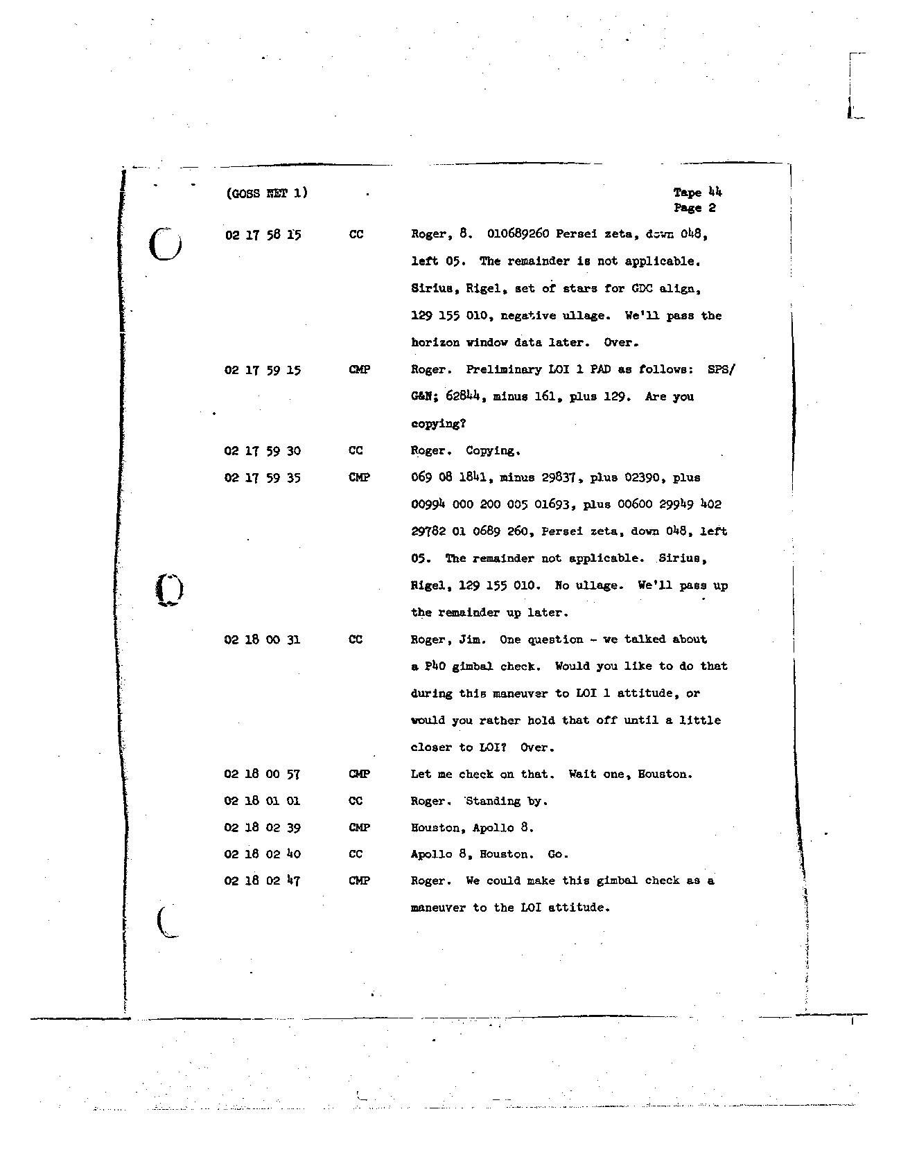 Page 338 of Apollo 8’s original transcript