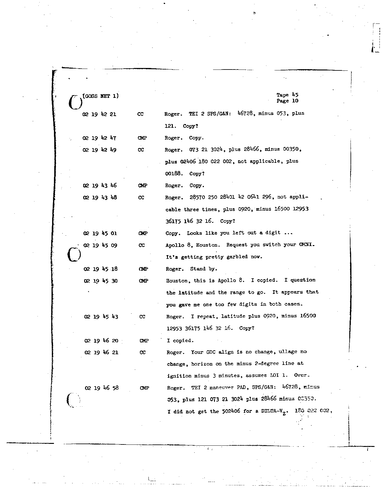 Page 349 of Apollo 8’s original transcript