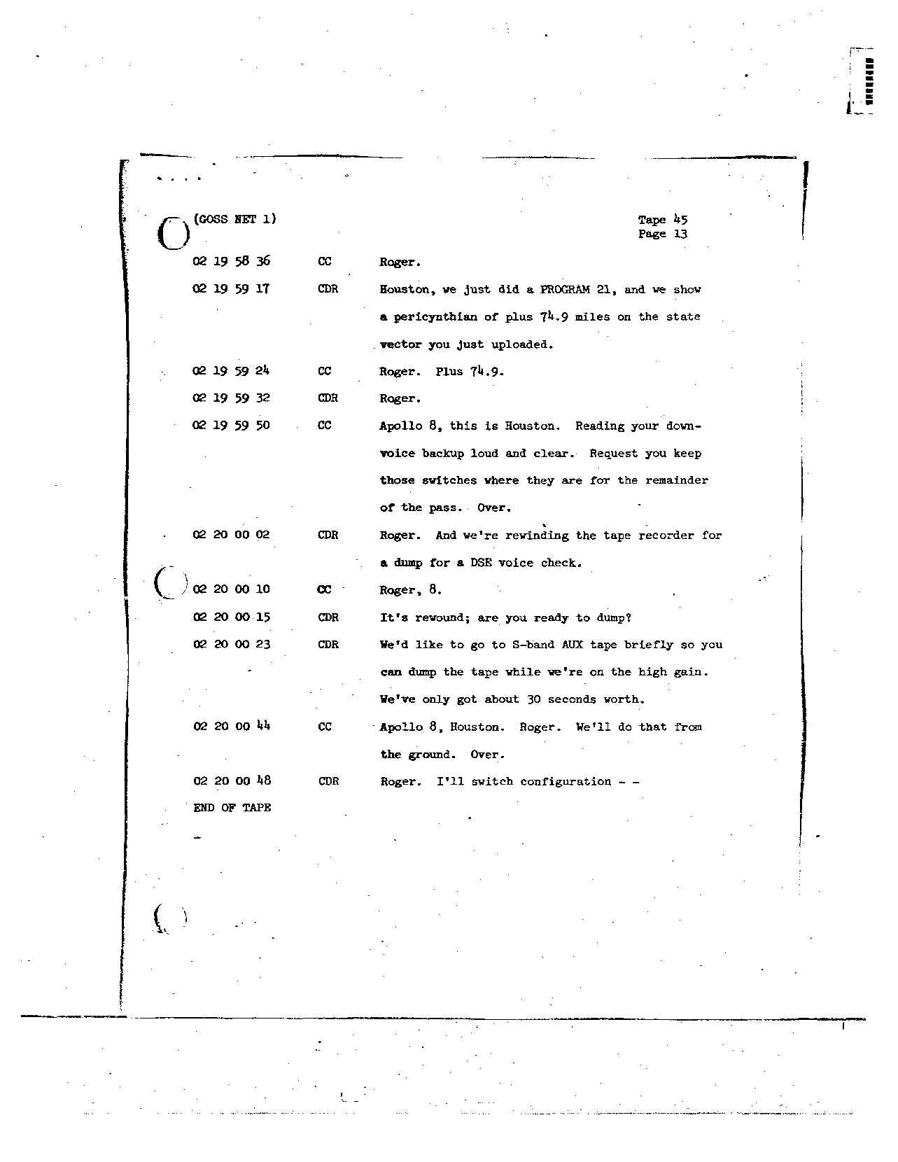 Page 352 of Apollo 8’s original transcript