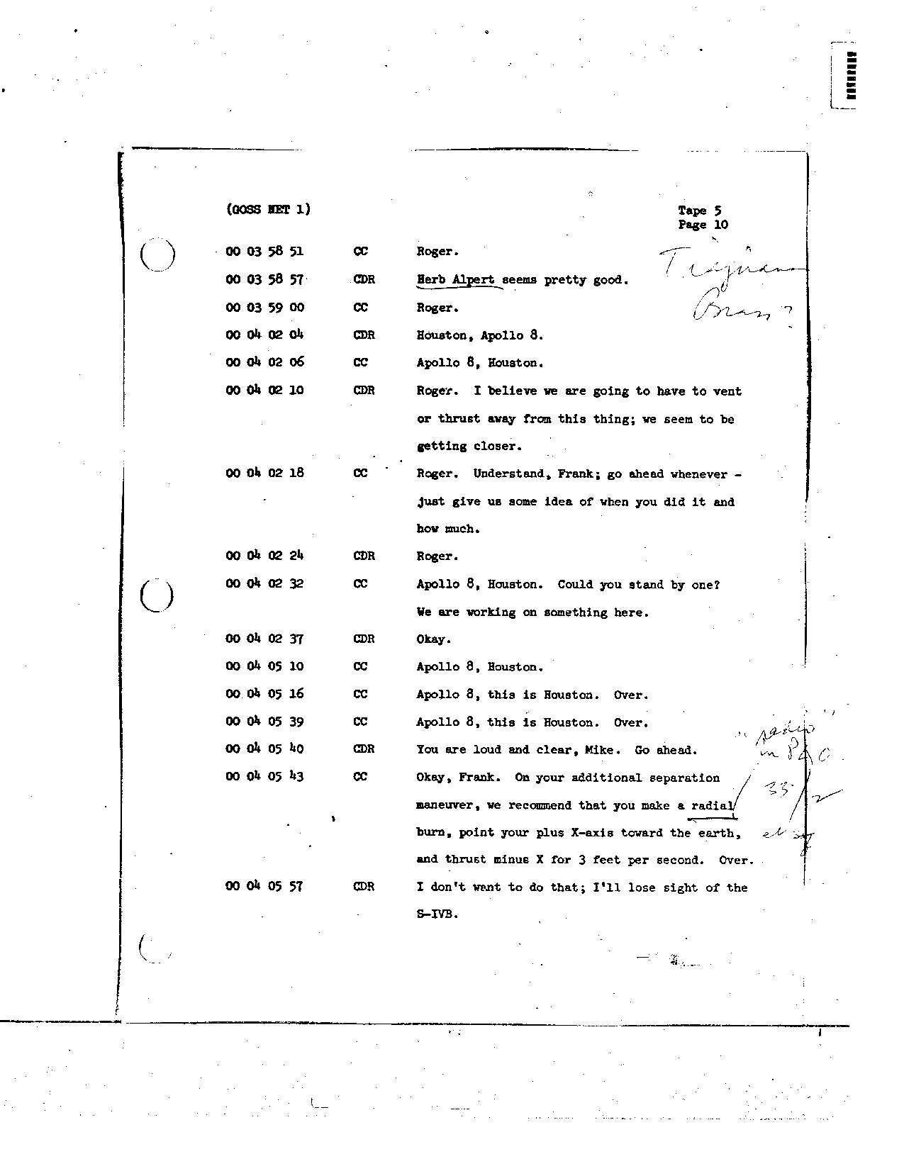 Page 36 of Apollo 8’s original transcript