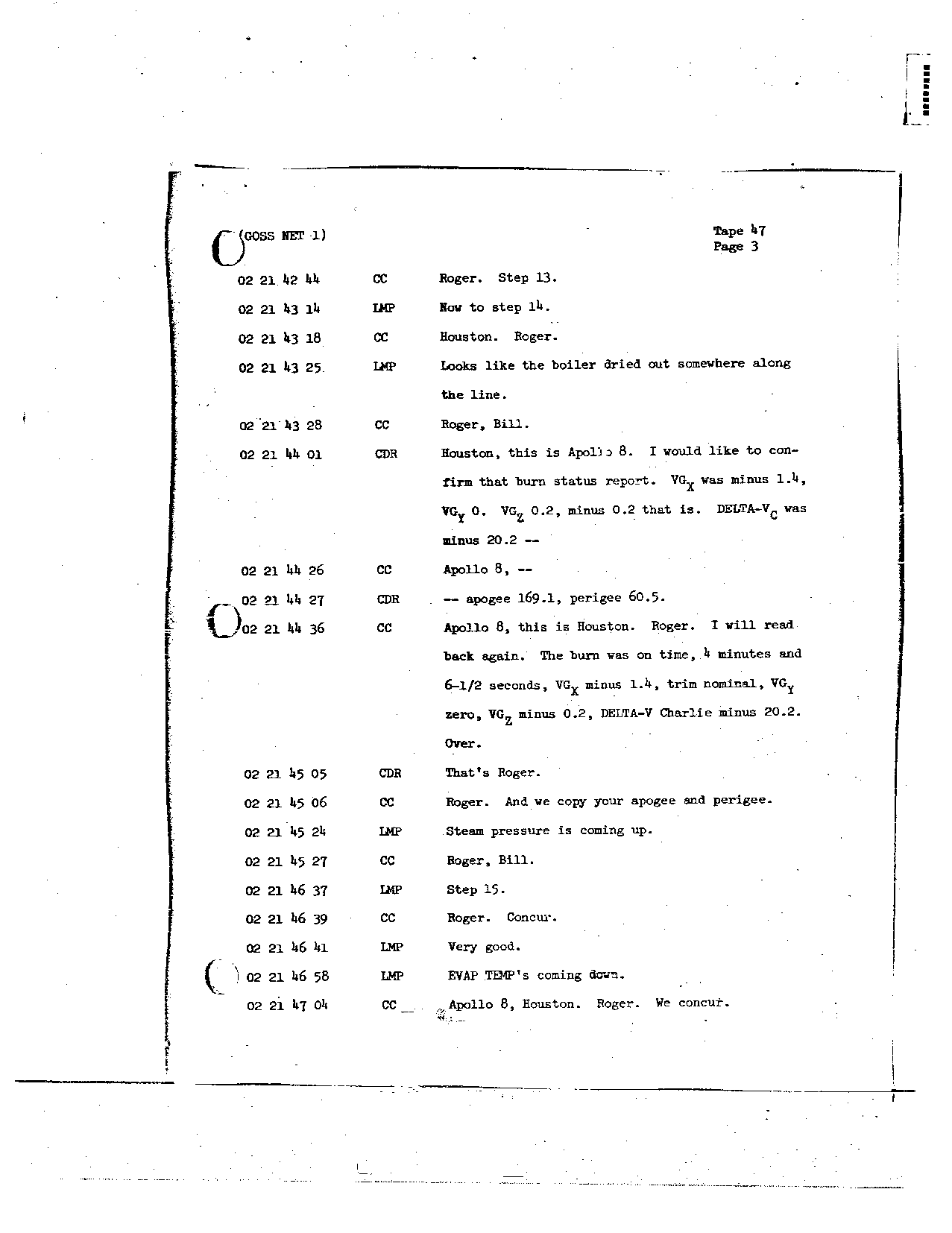 Page 360 of Apollo 8’s original transcript