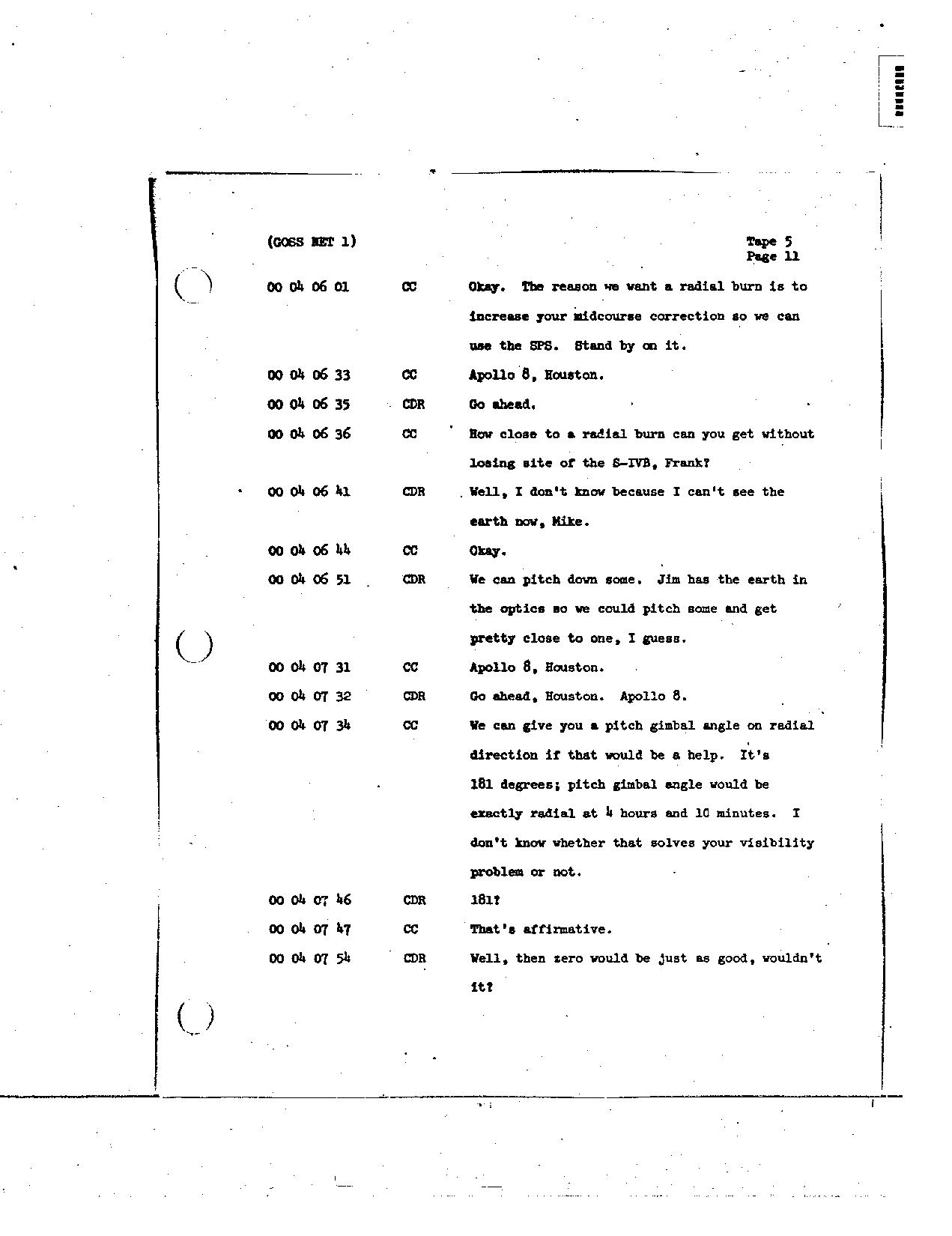 Page 37 of Apollo 8’s original transcript